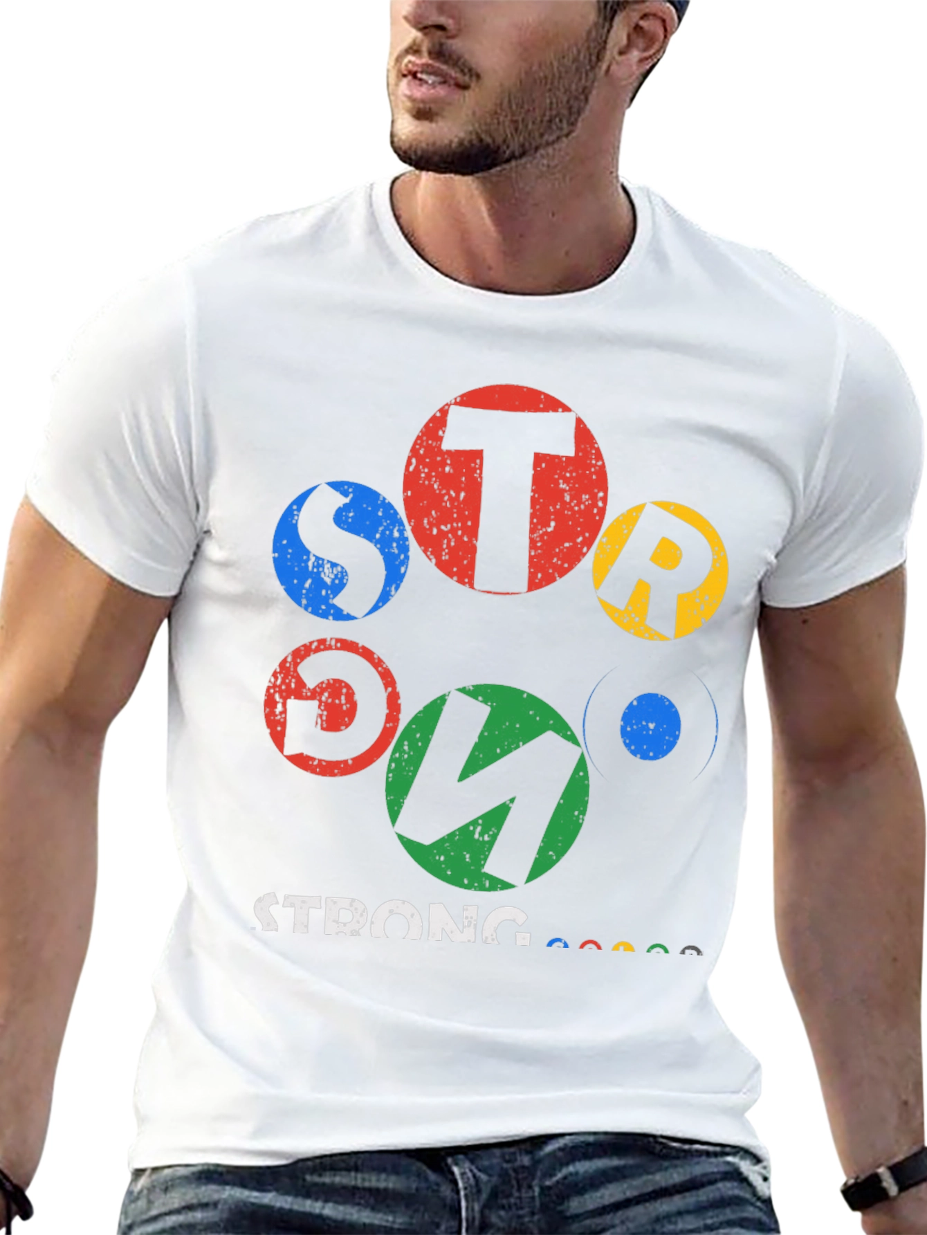Strong Graphic T-Shirt - Trendy Casual Wear