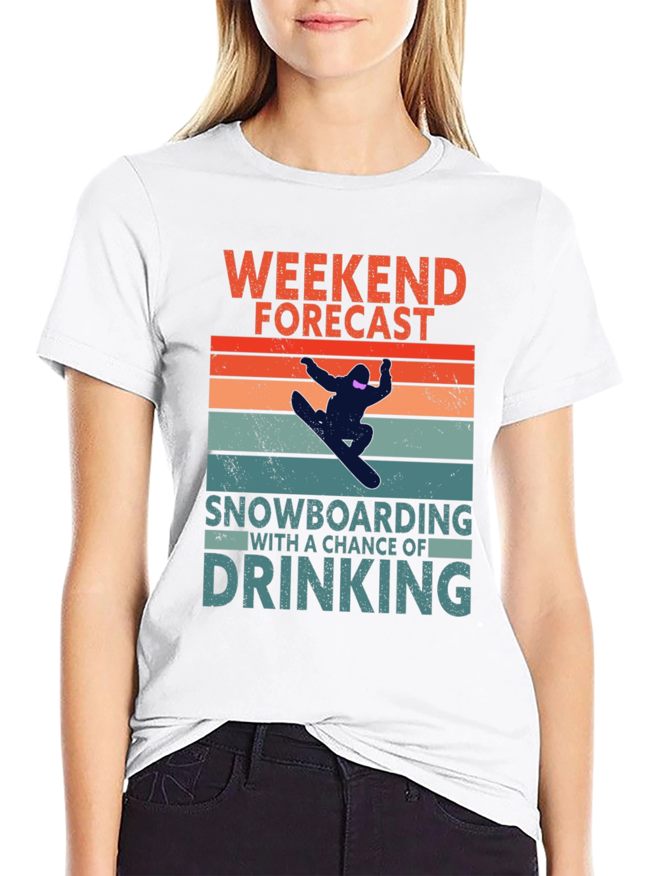 Weekend Forecast Snowboarding T-Shirt