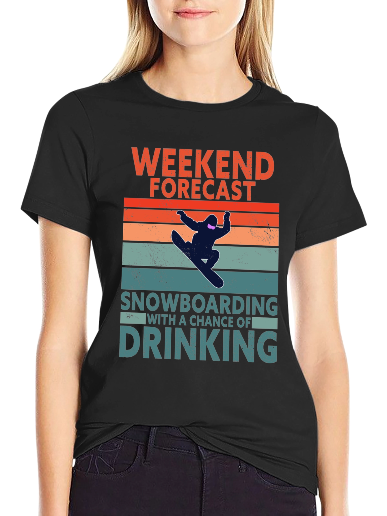 Weekend Forecast Snowboarding T-Shirt