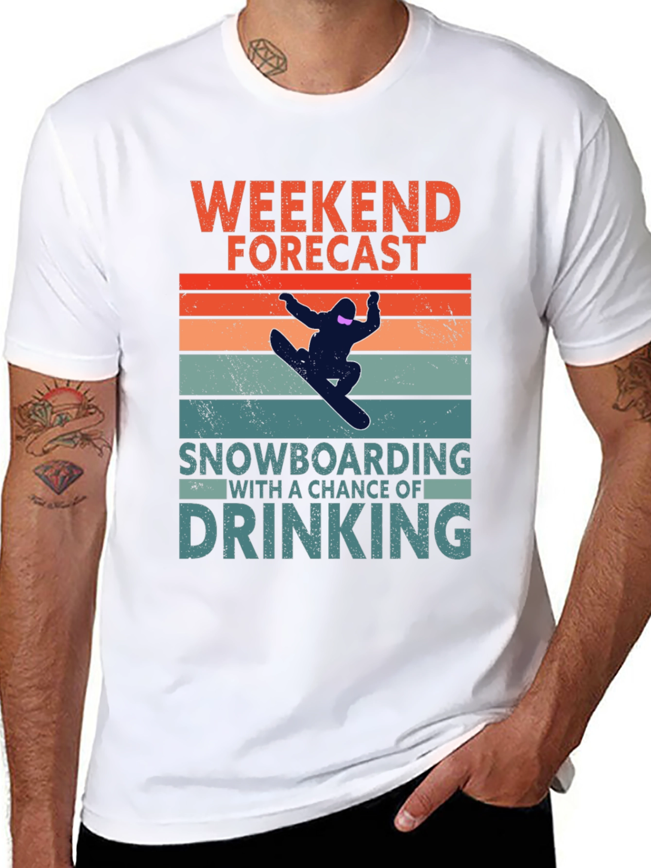 Weekend Forecast Snowboarding T-Shirt
