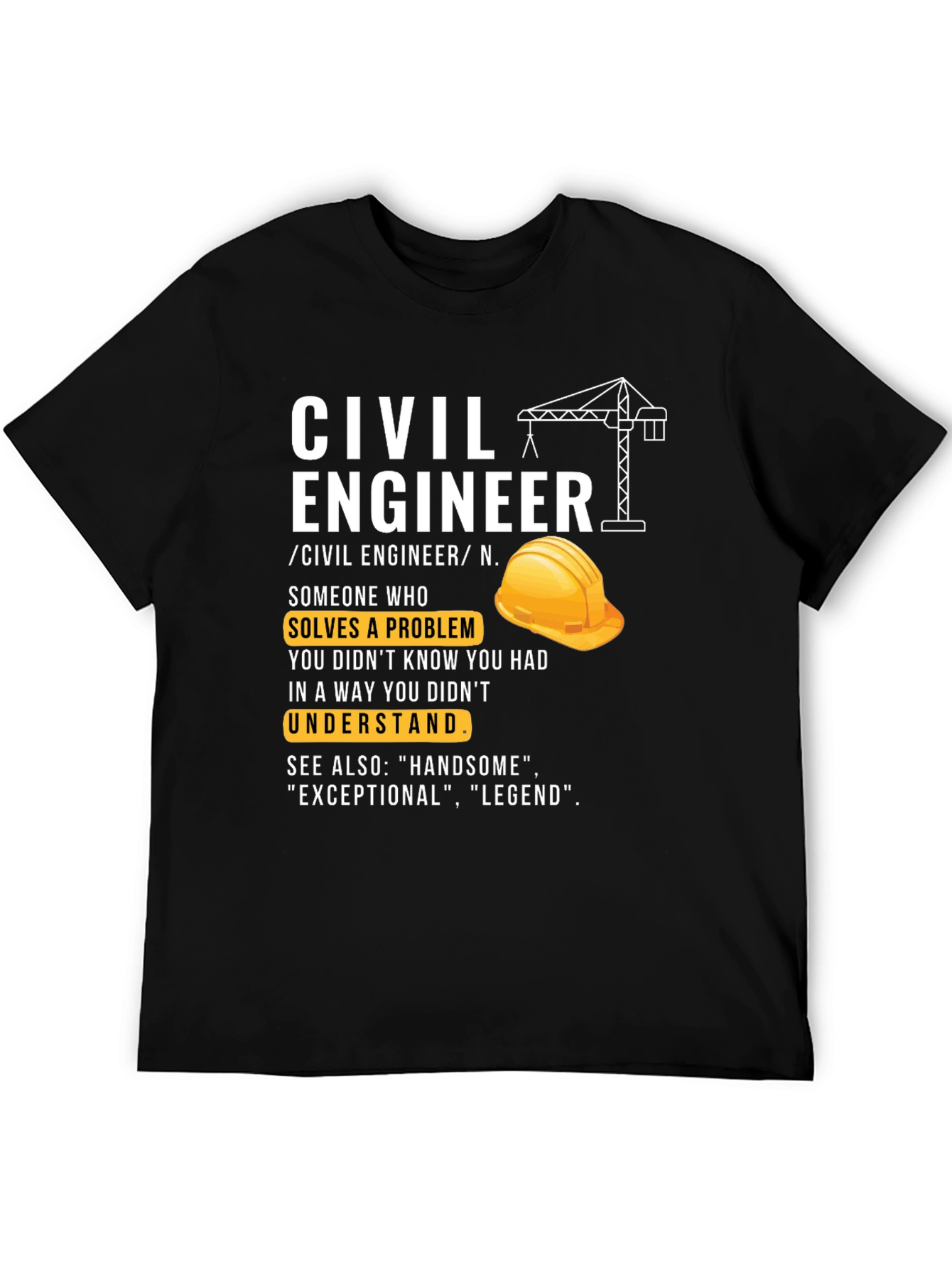 Civil Engineer Definition Graphic Tee