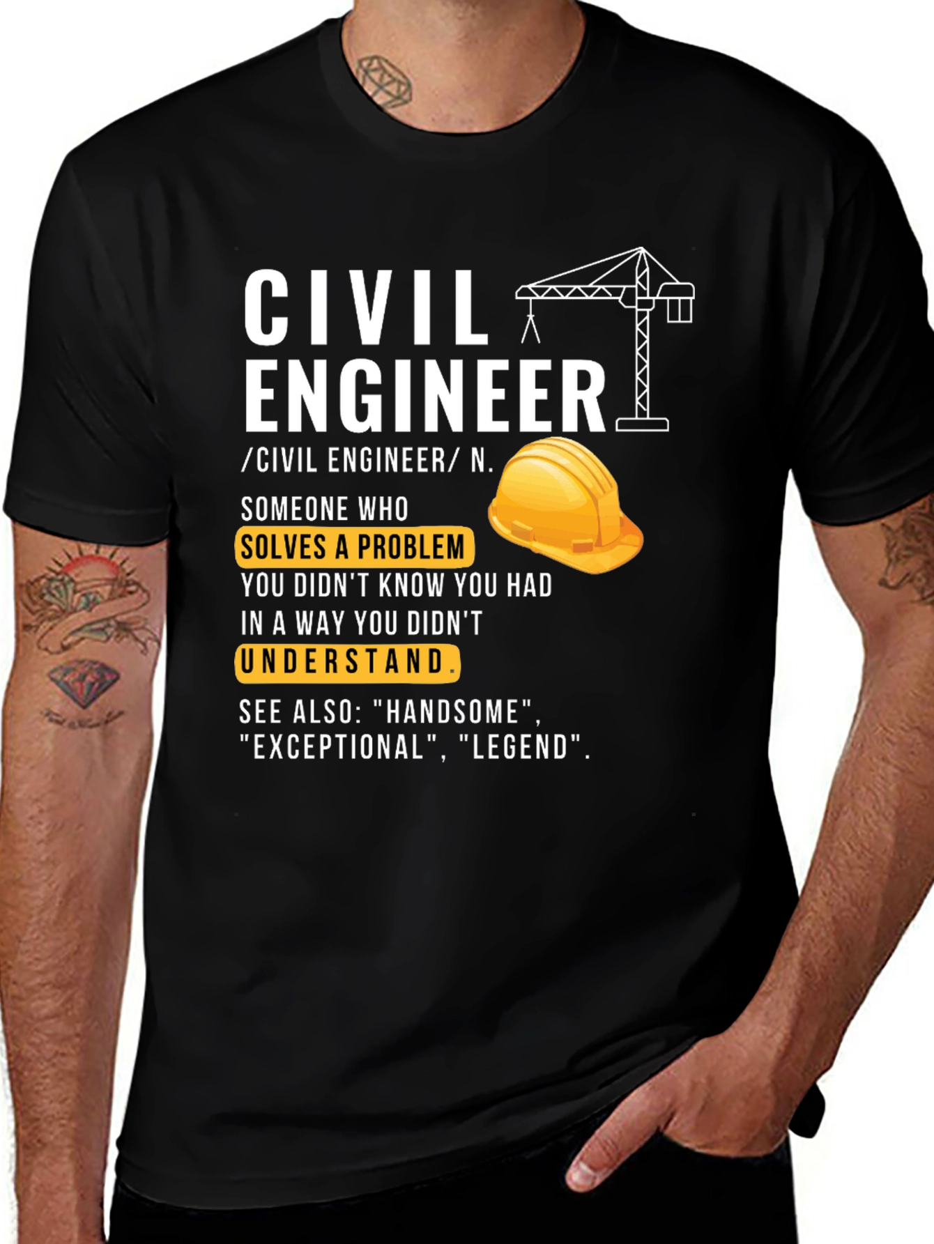 Civil Engineer Definition Graphic Tee