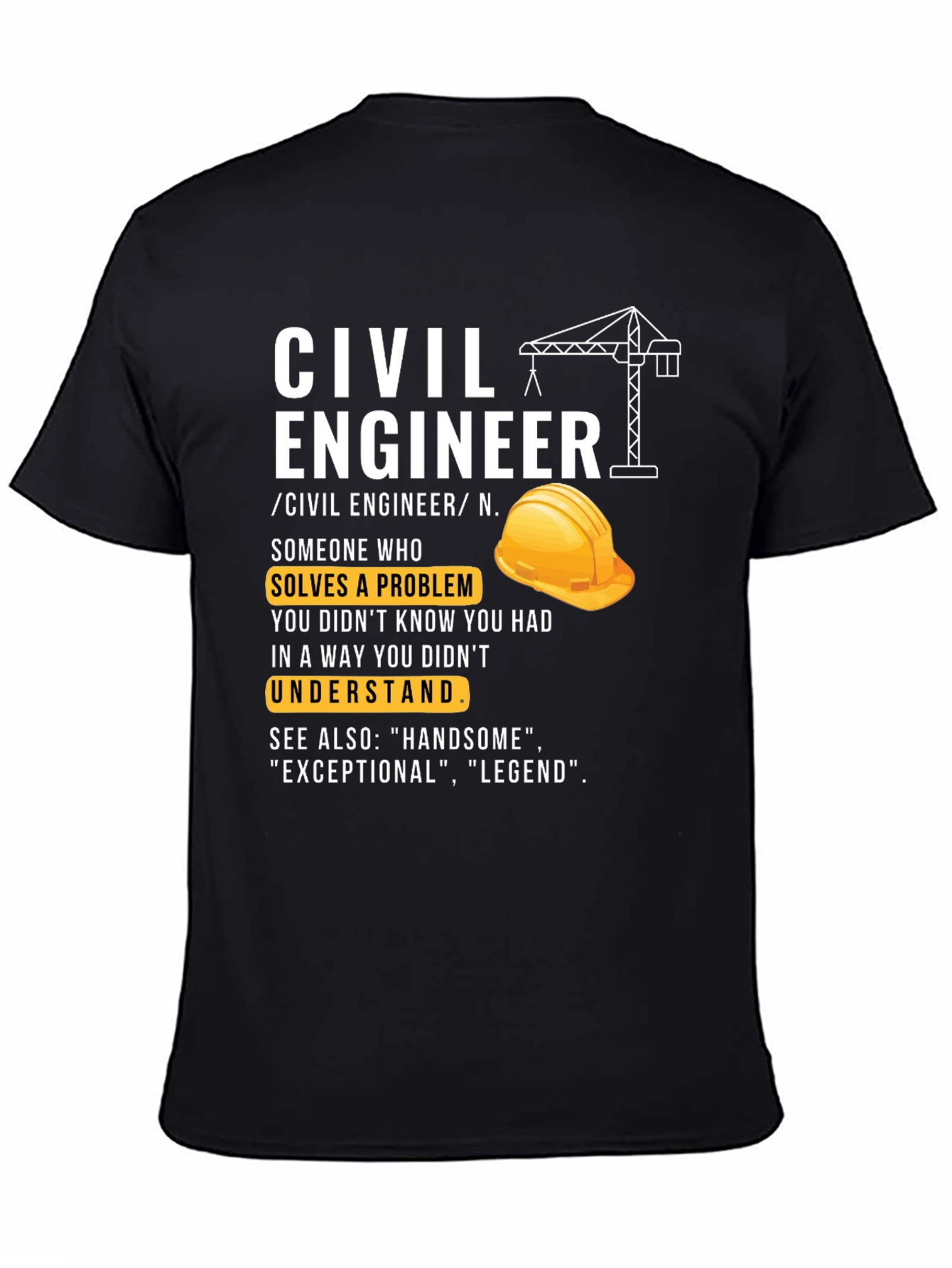 Civil Engineer Definition Graphic Tee