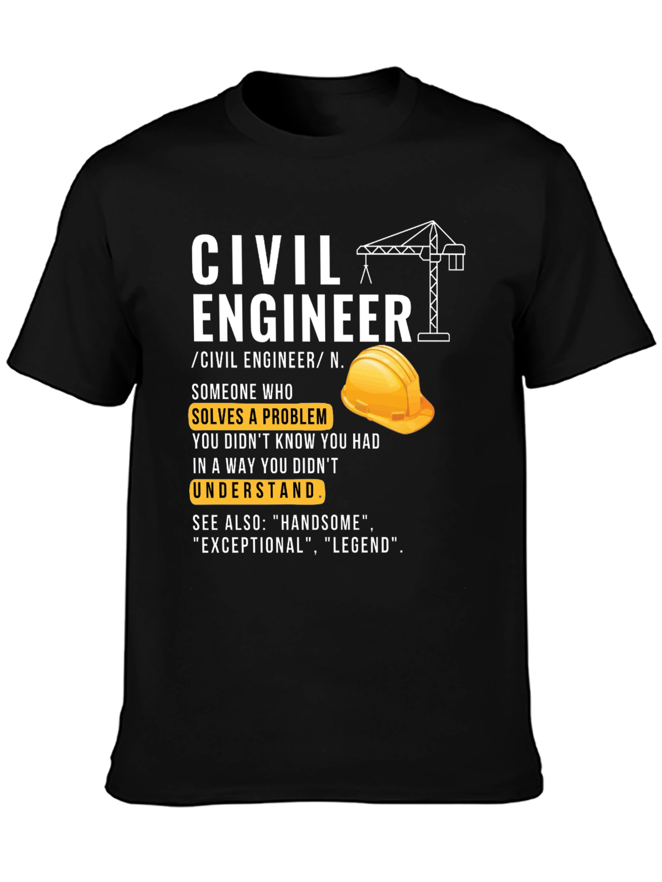 Civil Engineer Definition Graphic Tee