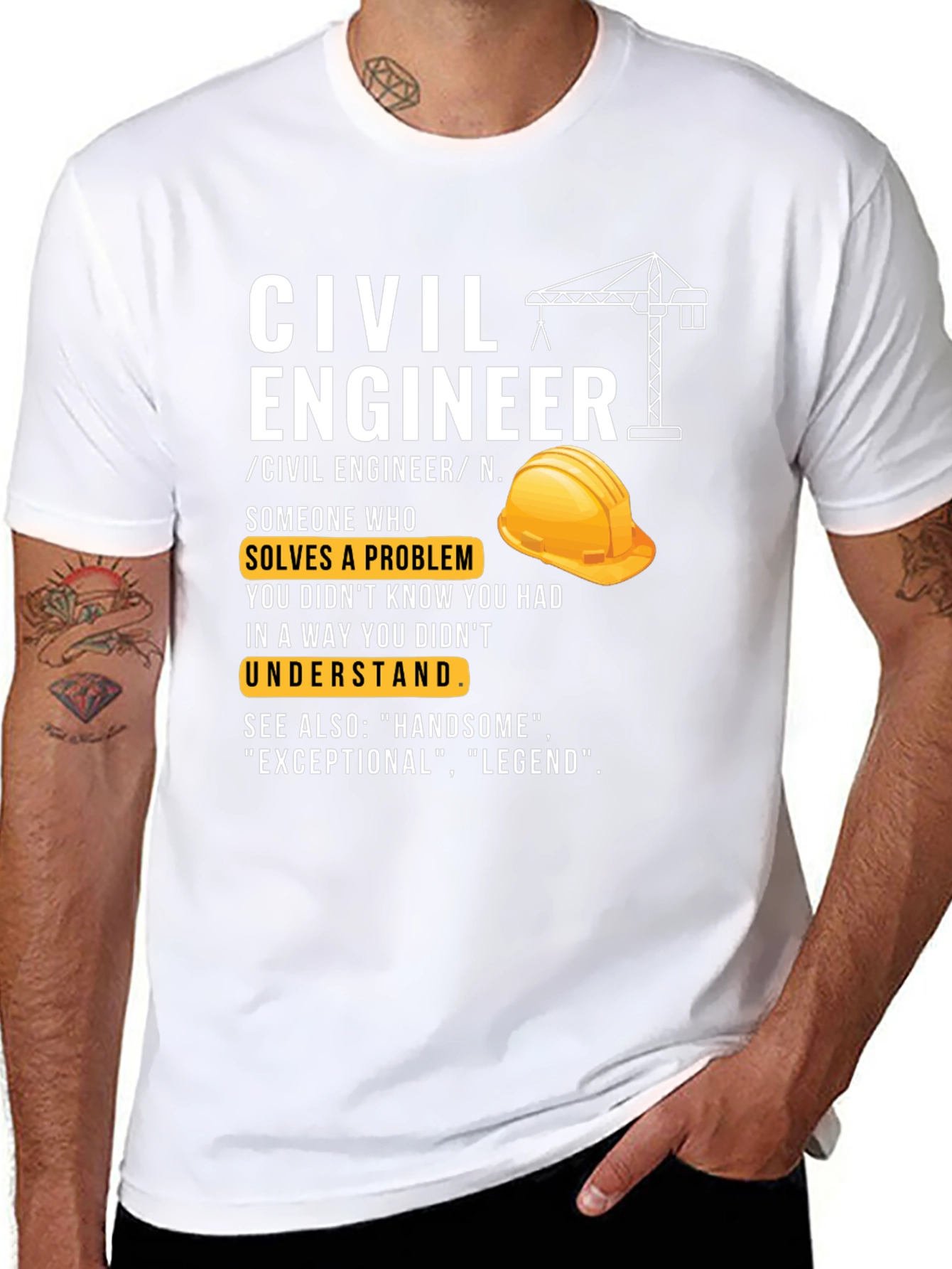 Civil Engineer Definition Graphic Tee
