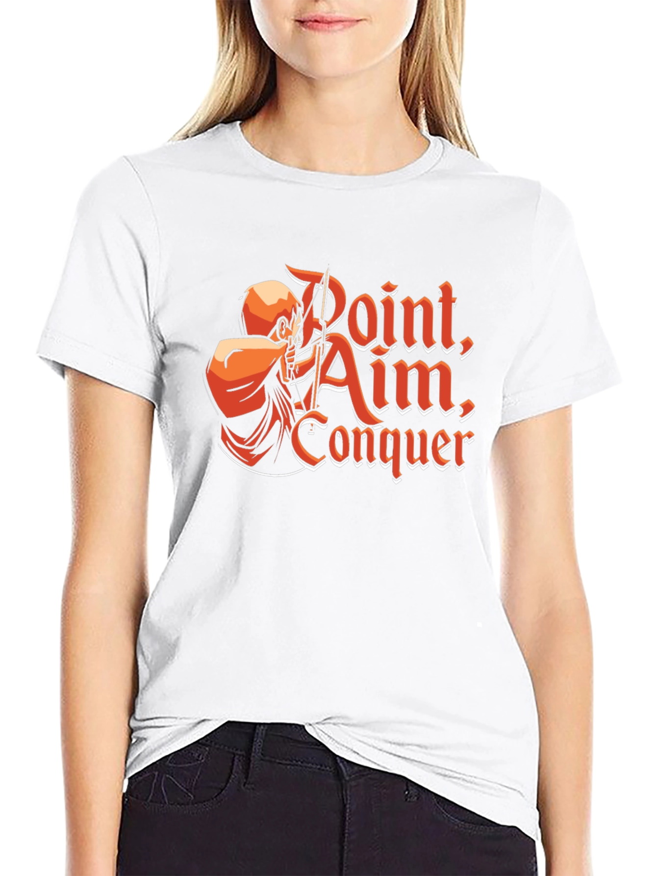 Point Aim Conquer Graphic T-Shirt