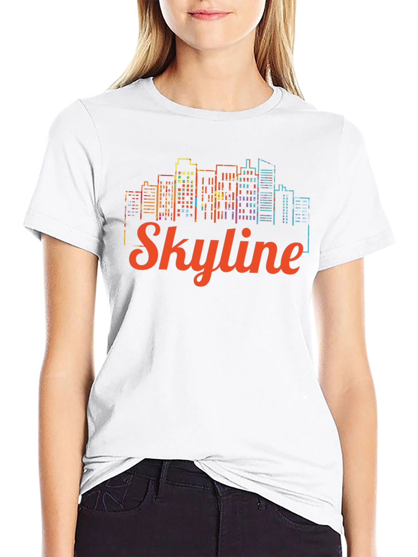 Colorful Skyline Graphic Tee