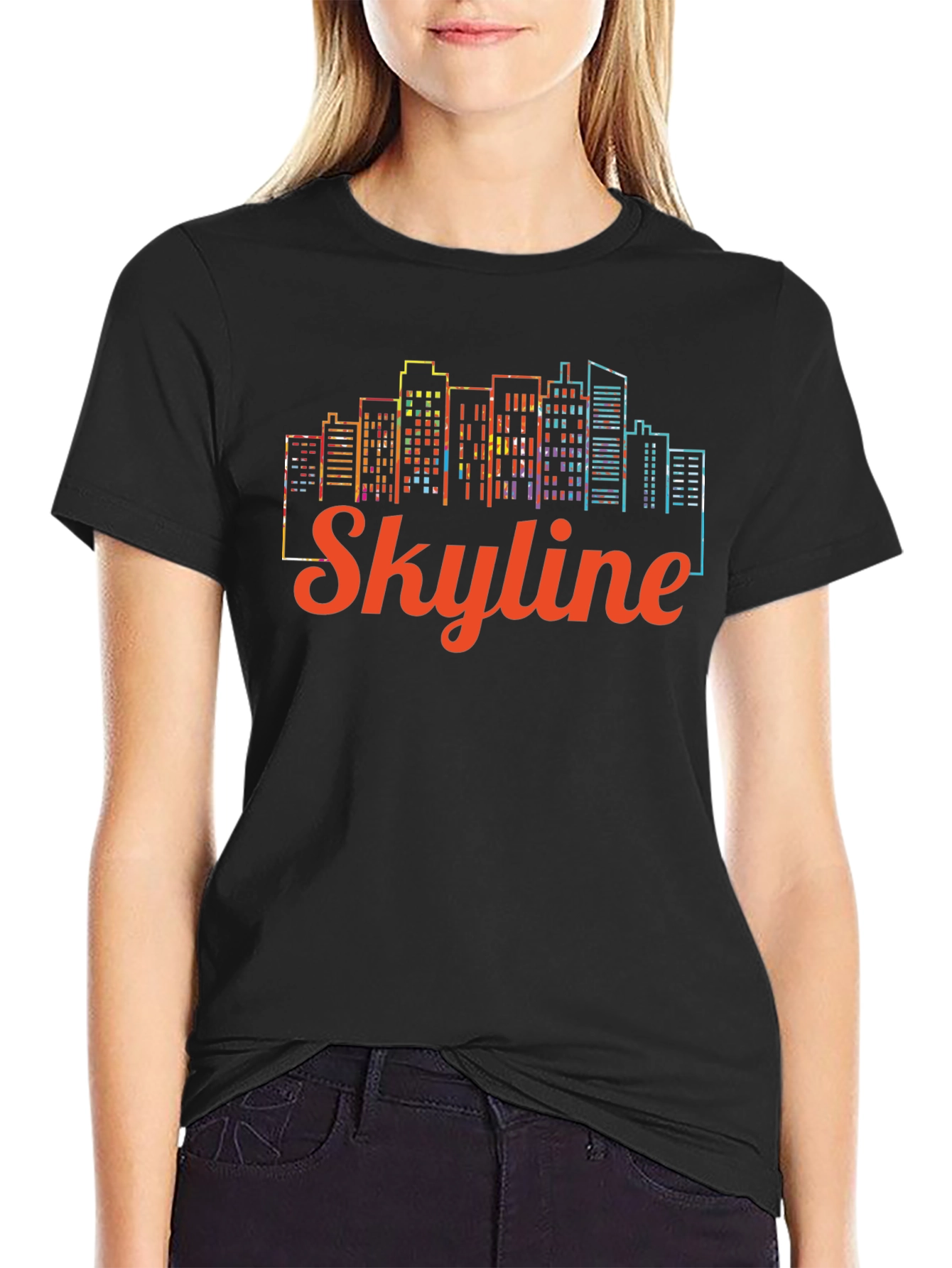 Colorful Skyline Graphic Tee