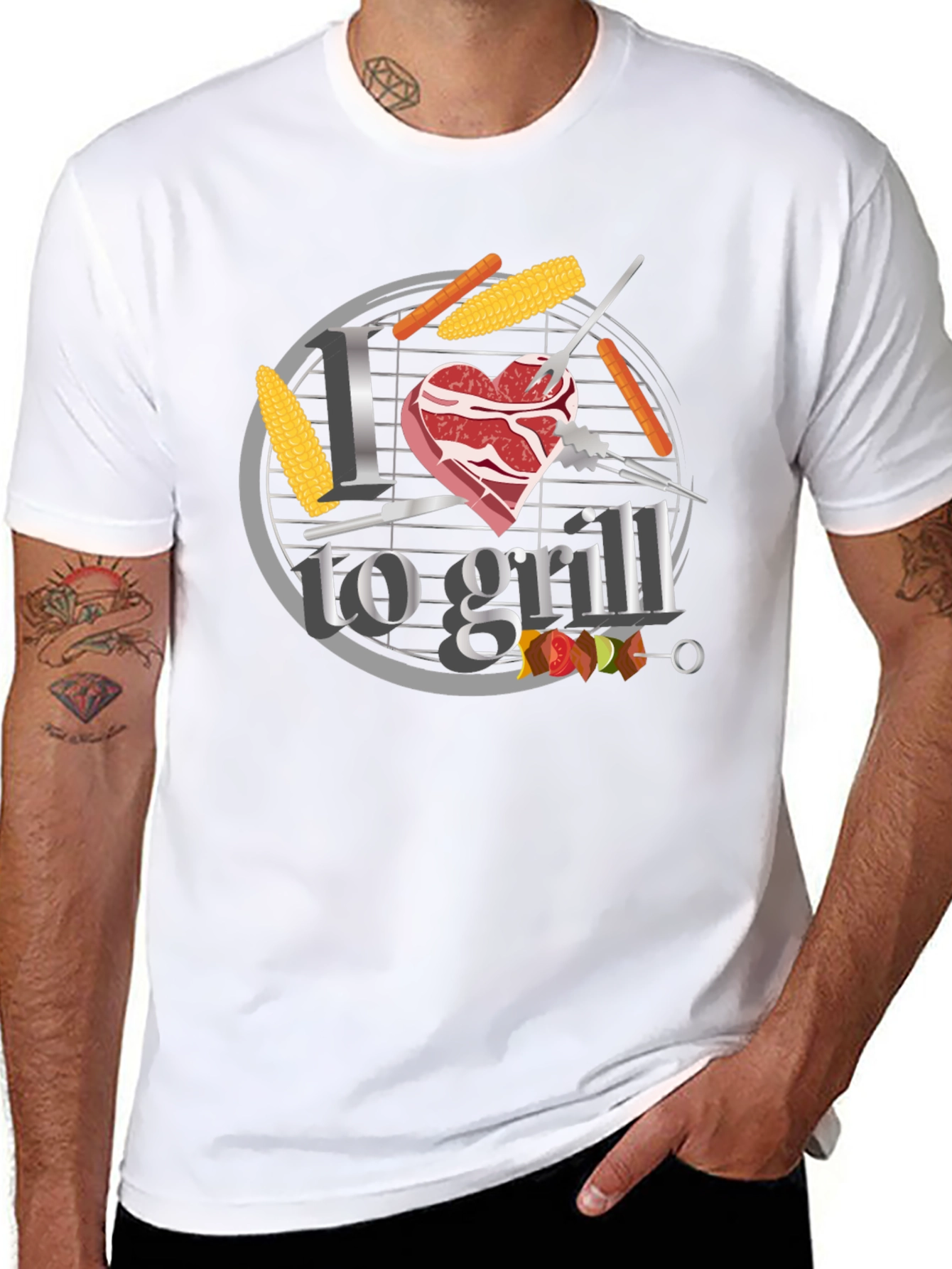 I Heart to Grill BBQ T-Shirt