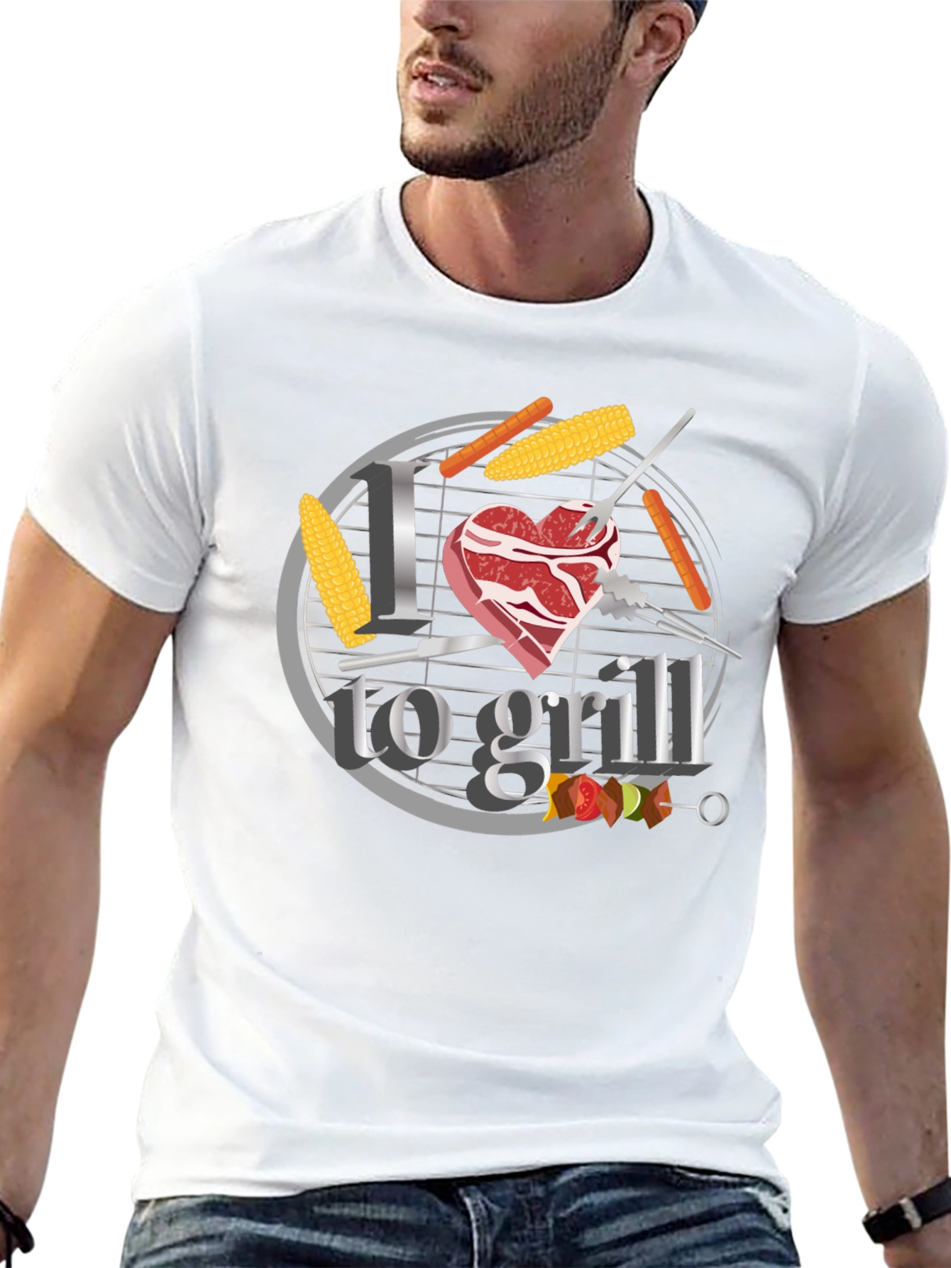 I Heart to Grill BBQ T-Shirt