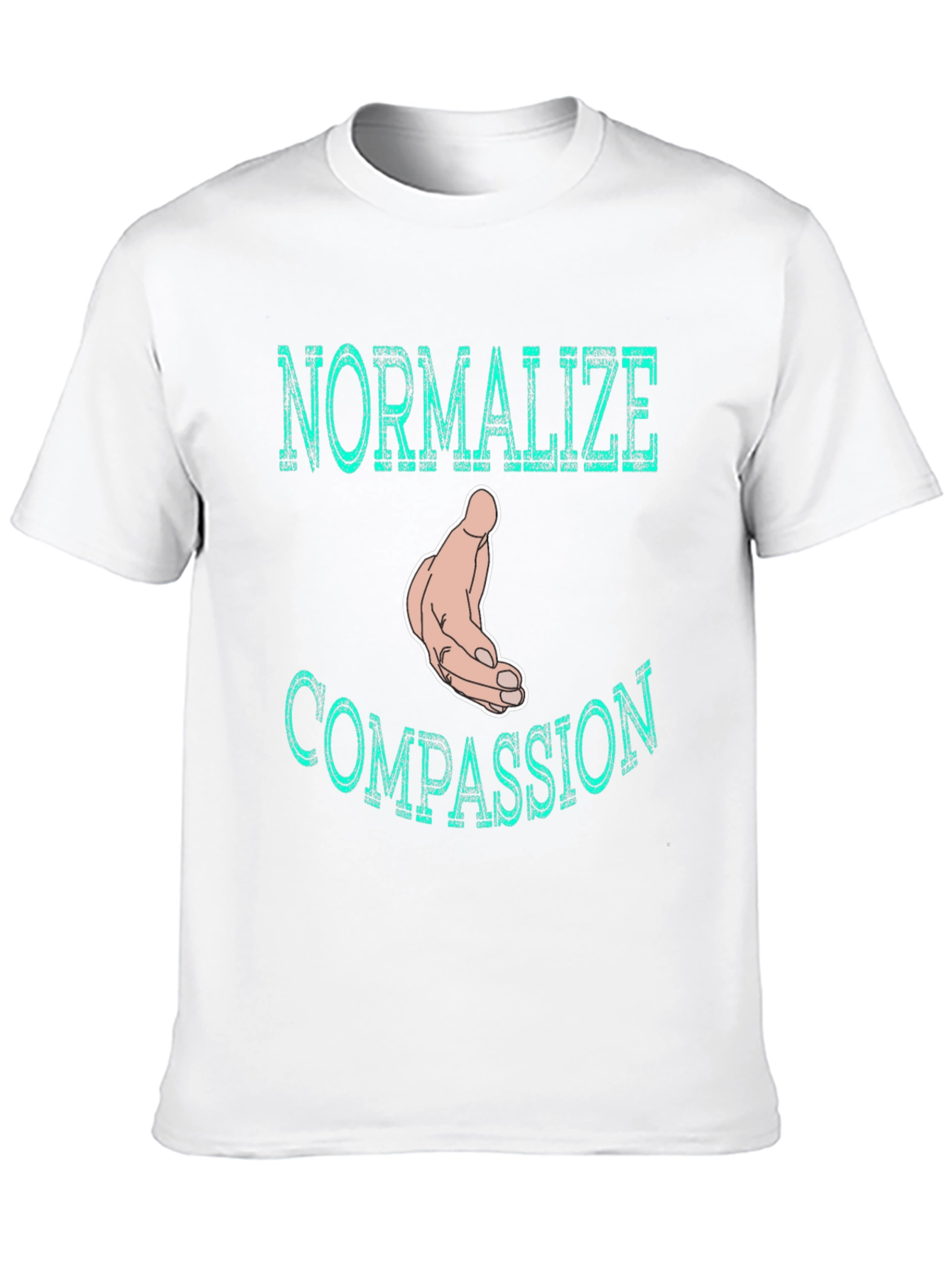 Normalize Compassion T-Shirt - Black Graphic Tee