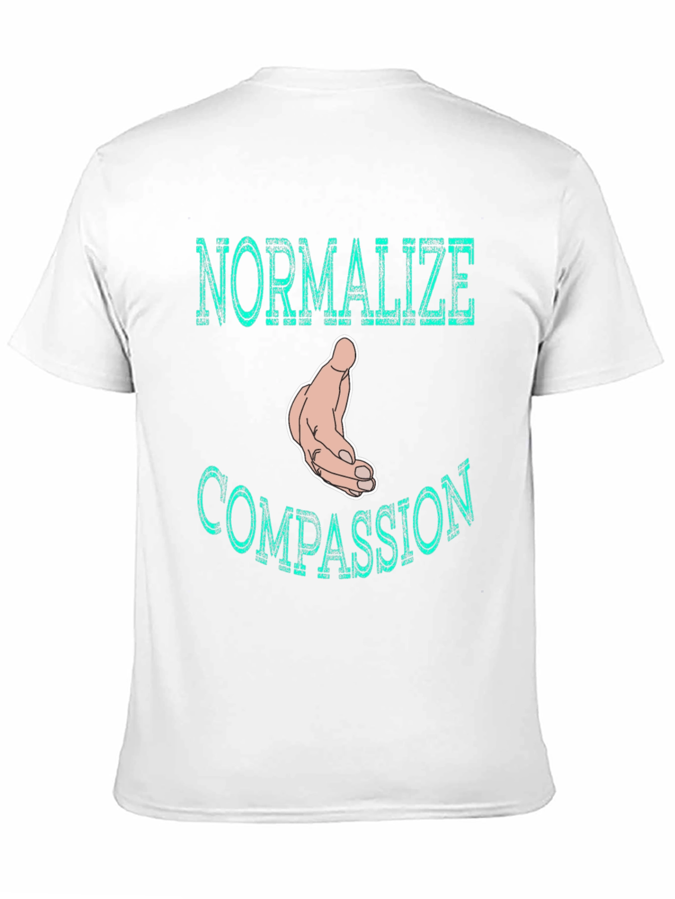 Normalize Compassion T-Shirt - Black Graphic Tee