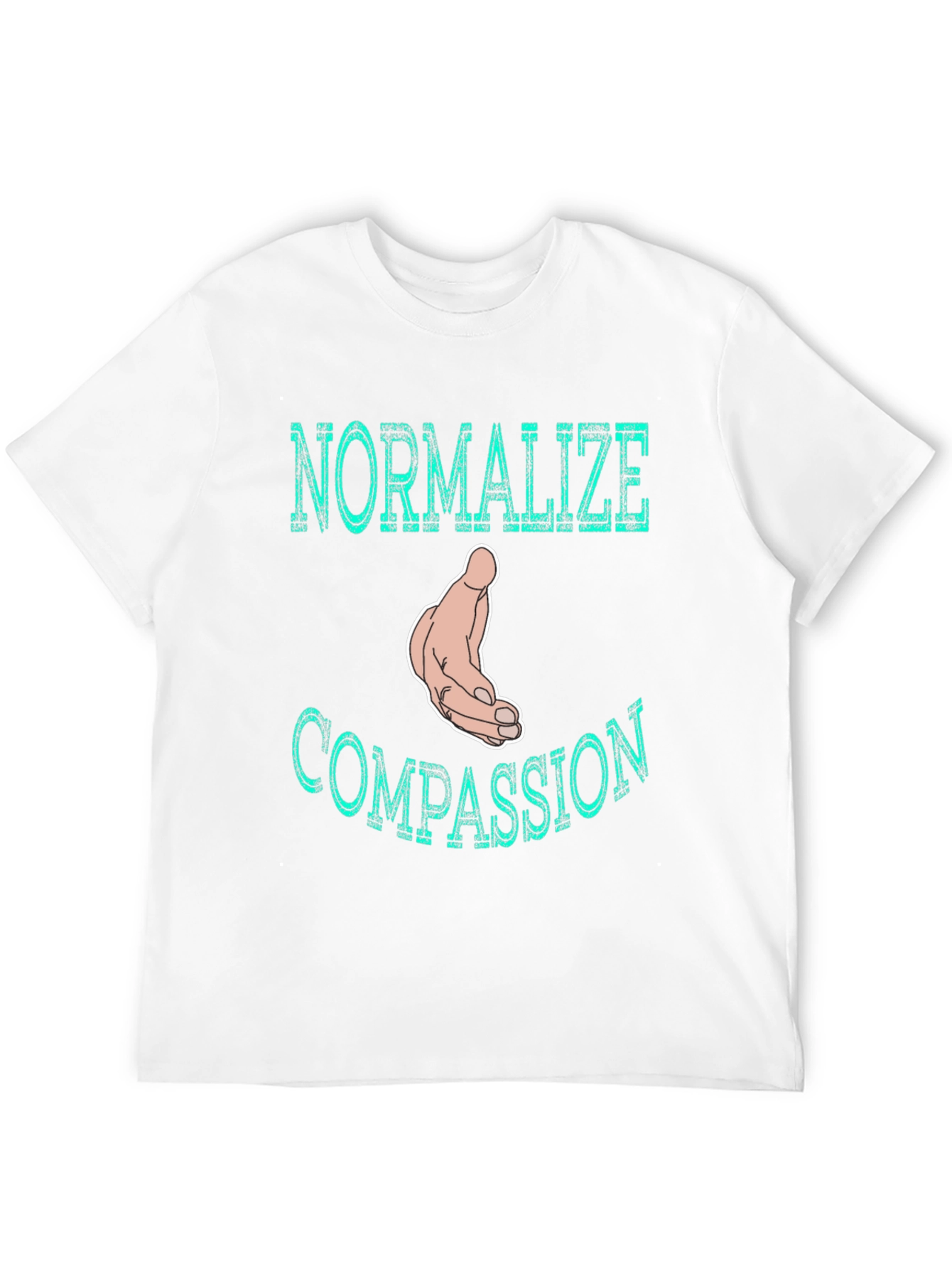 Normalize Compassion T-Shirt - Black Graphic Tee
