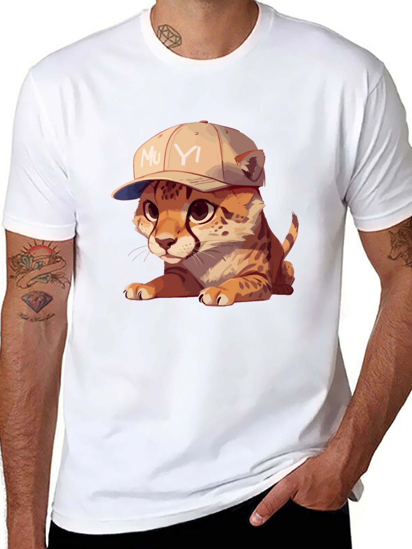 Cool Cub Tee: Cheetah in a Baseball Cap