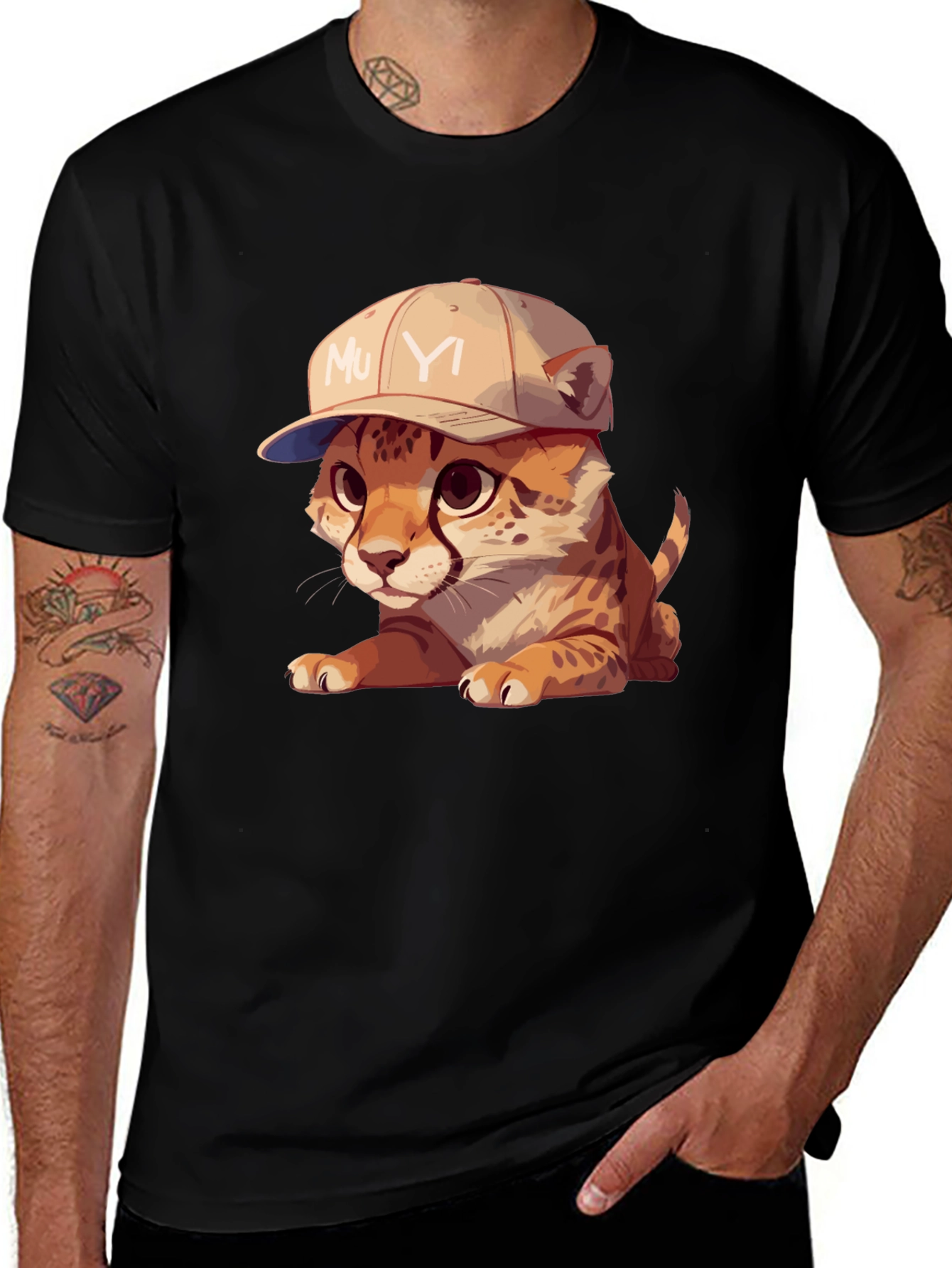 Cool Cub Tee: Cheetah in a Baseball Cap
