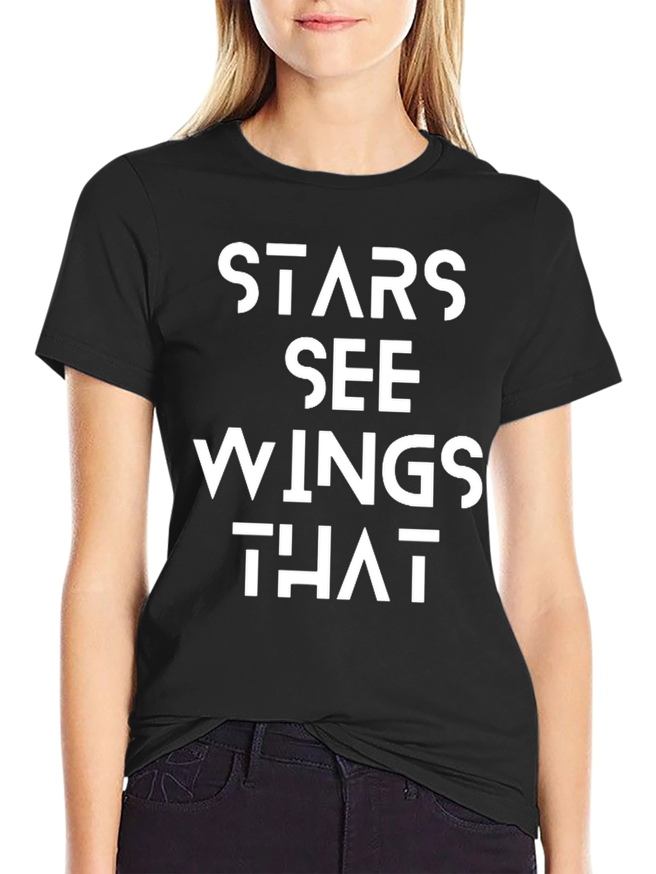 Stars See Wings That Black Graphic Tee
