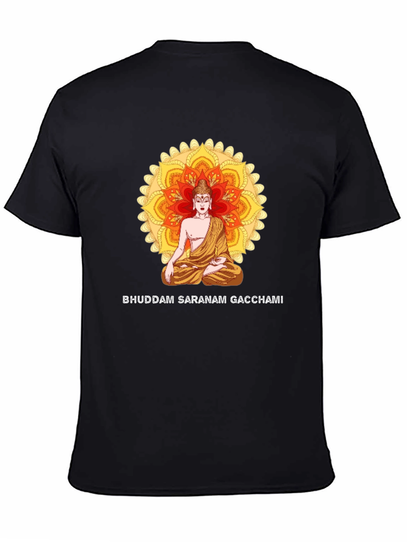 Buddham Saranam Gacchami Black T-Shirt