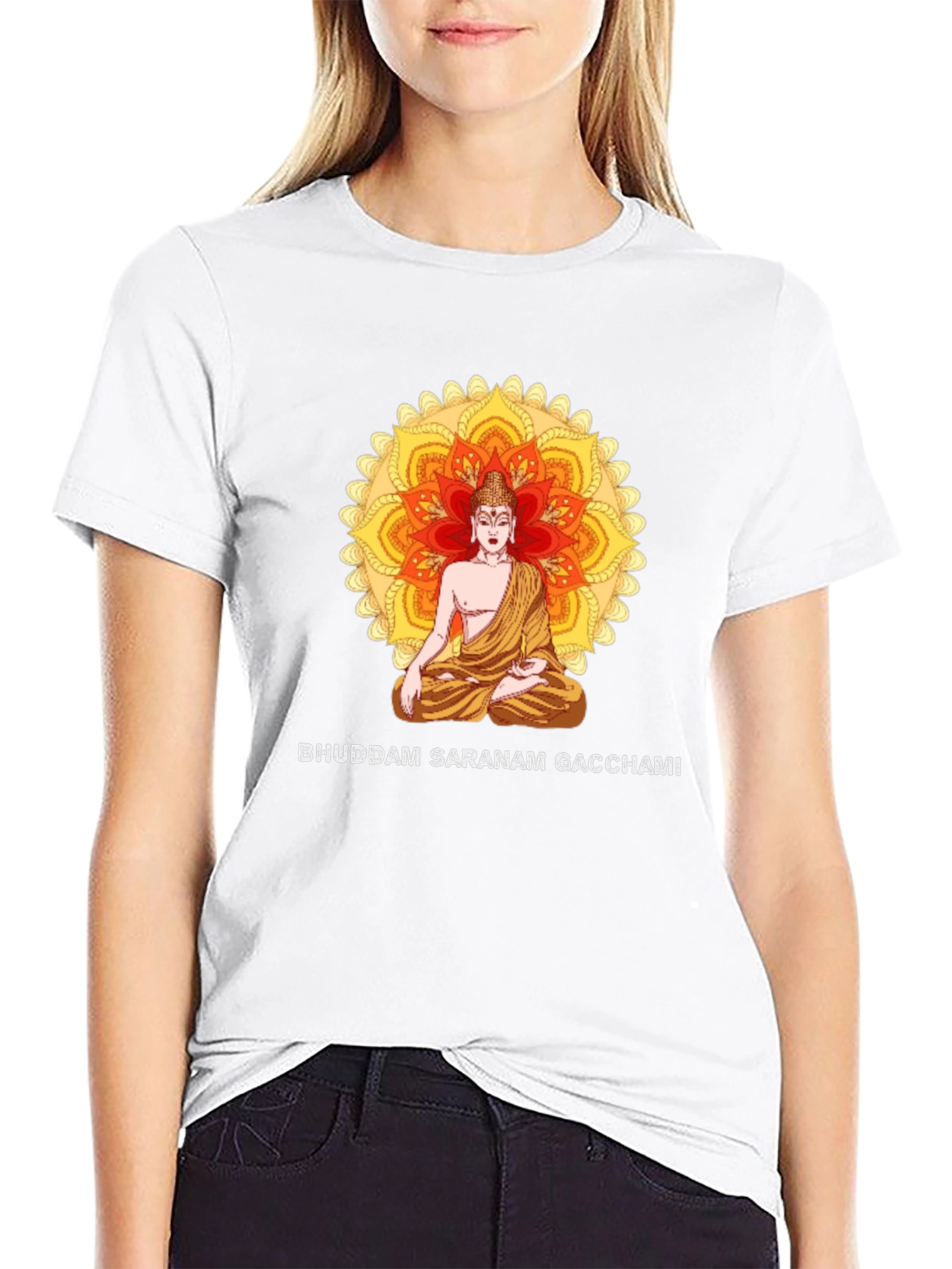 Buddham Saranam Gacchami Black T-Shirt