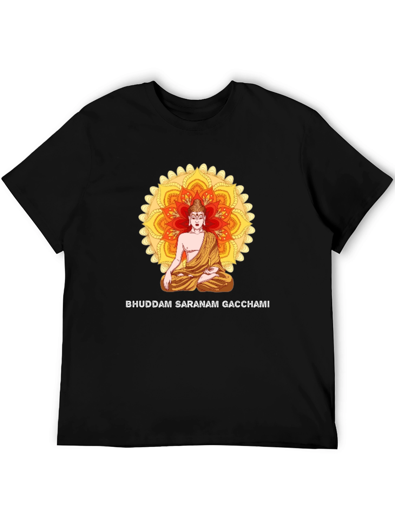 Buddham Saranam Gacchami Black T-Shirt