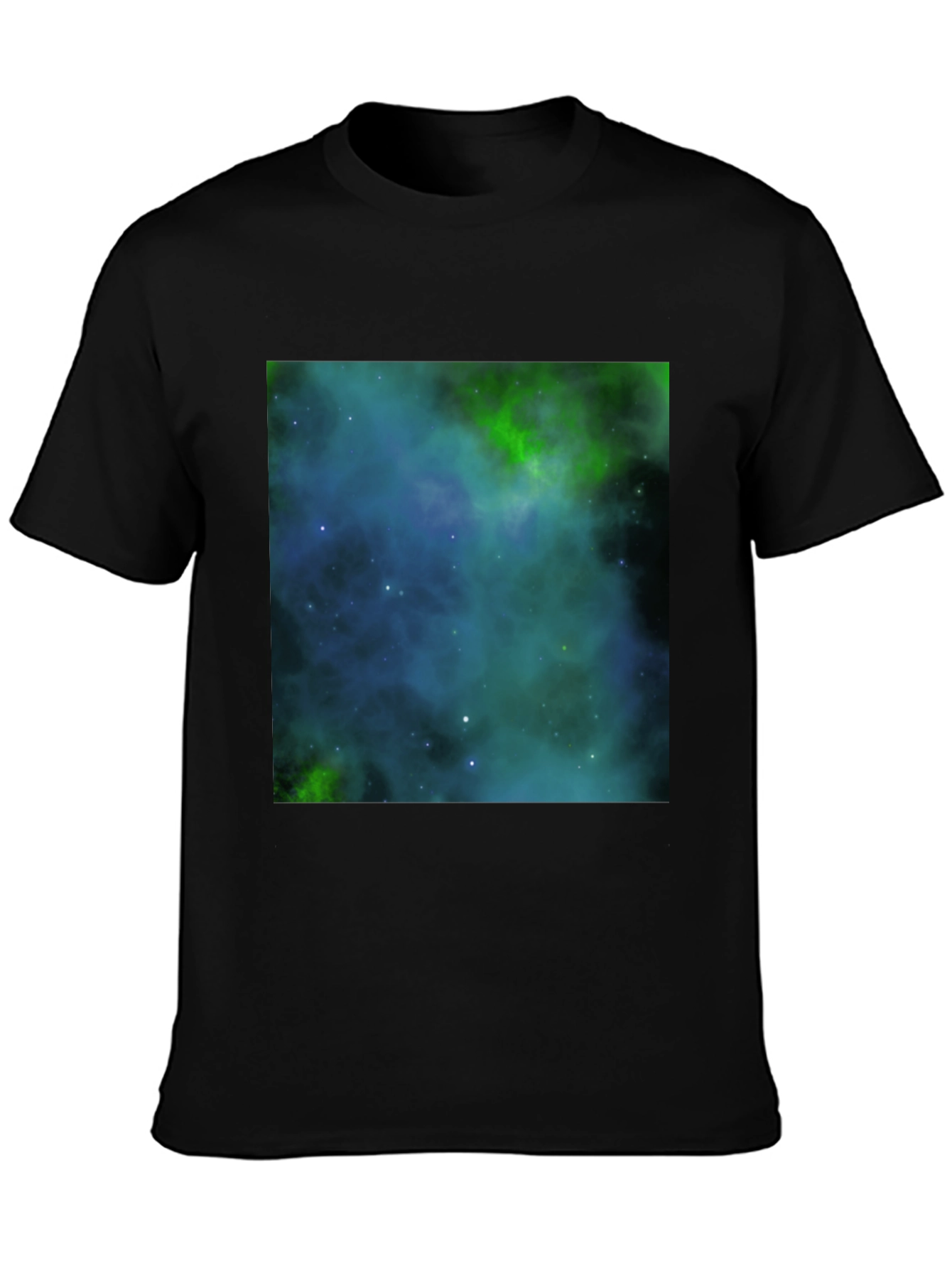 Nebula Print Black T-Shirt