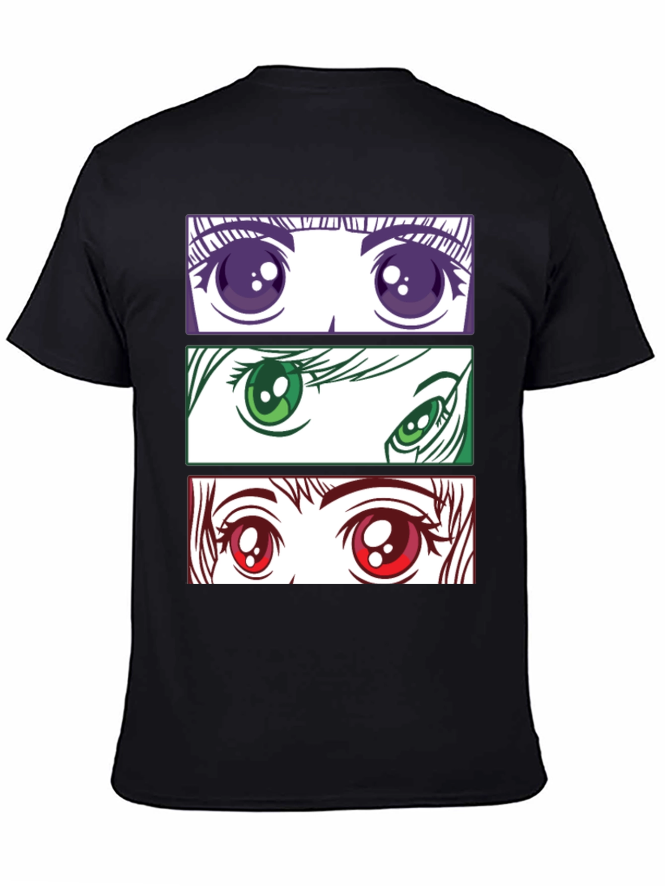 Anime Eyes Graphic T-Shirt - Stylish Manga Tee