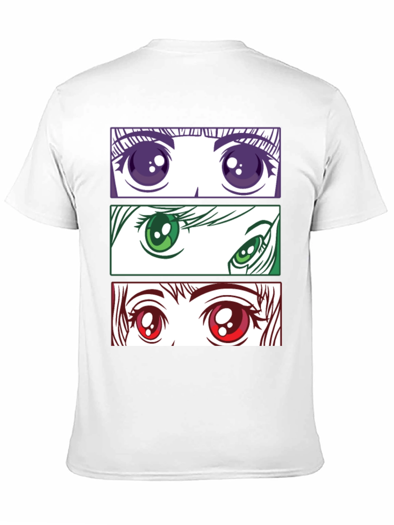 Anime Eyes Graphic T-Shirt - Stylish Manga Tee