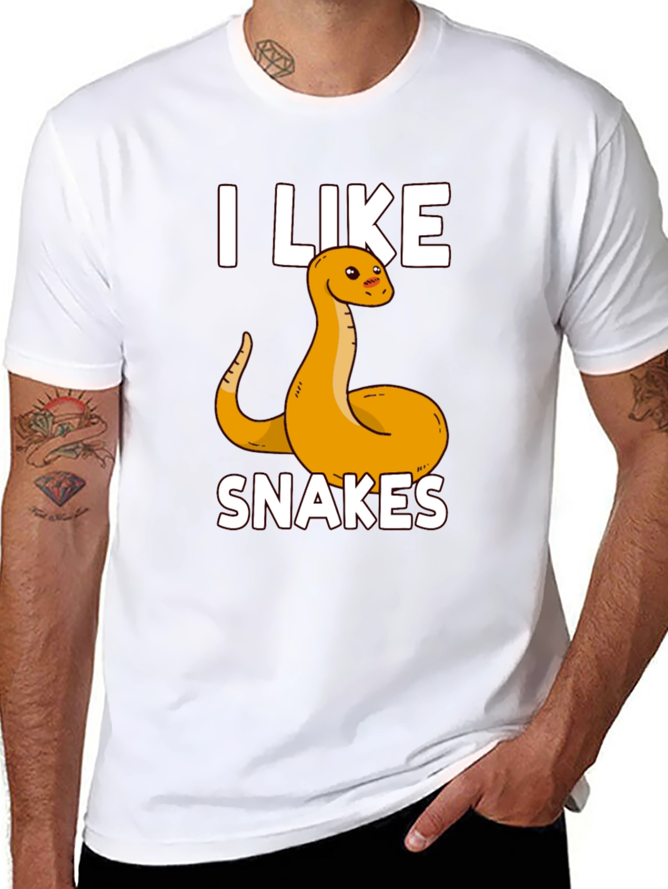 I Like Snakes T-Shirt - Funny Reptile Lover Tee