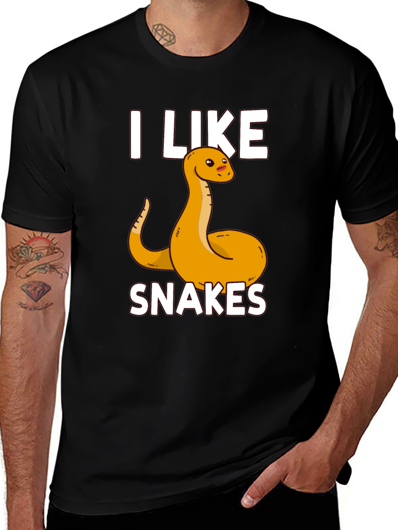 I Like Snakes T-Shirt - Funny Reptile Lover Tee