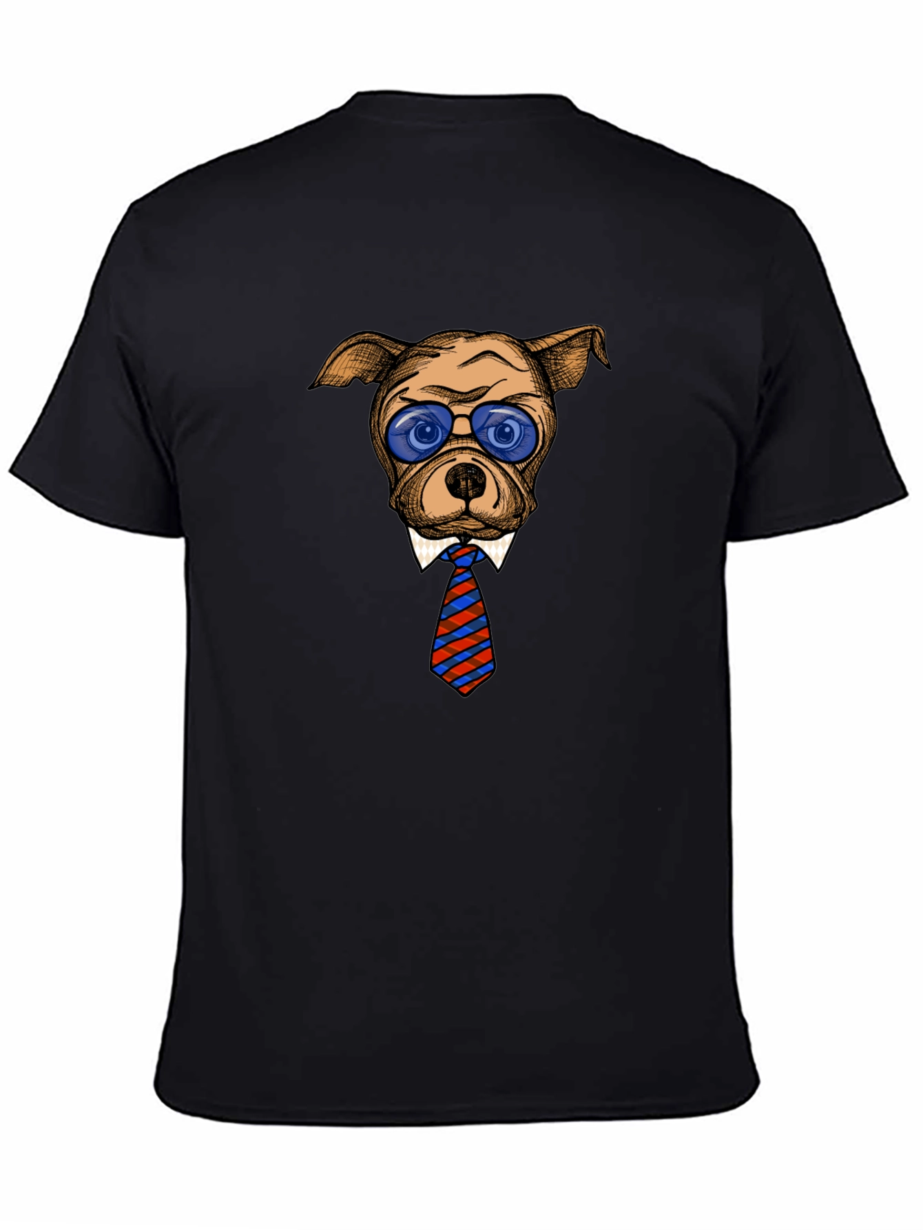 Dog with Glasses Graphic Tee