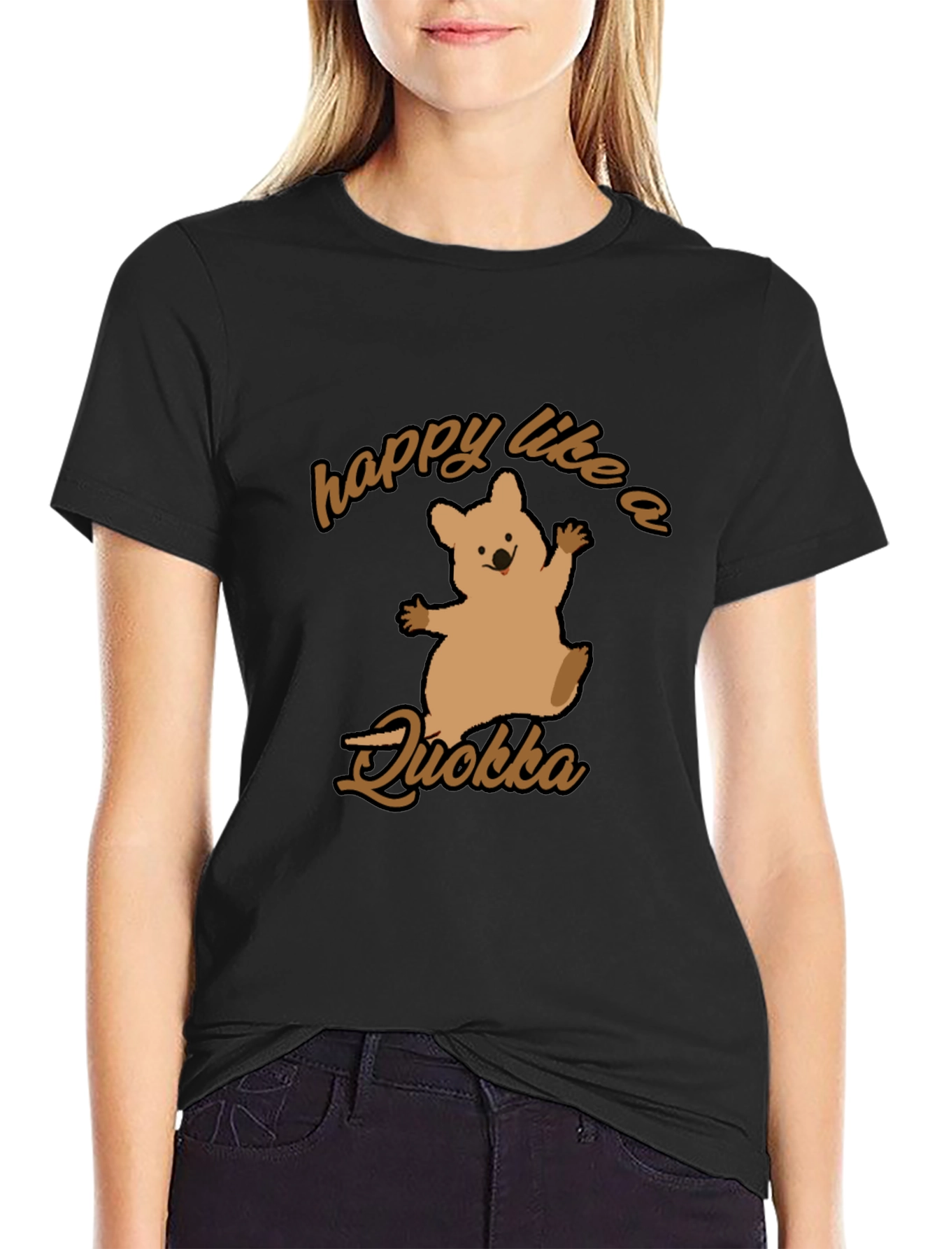 Happy Quokka T-Shirt - Cute Australian Animal Tee