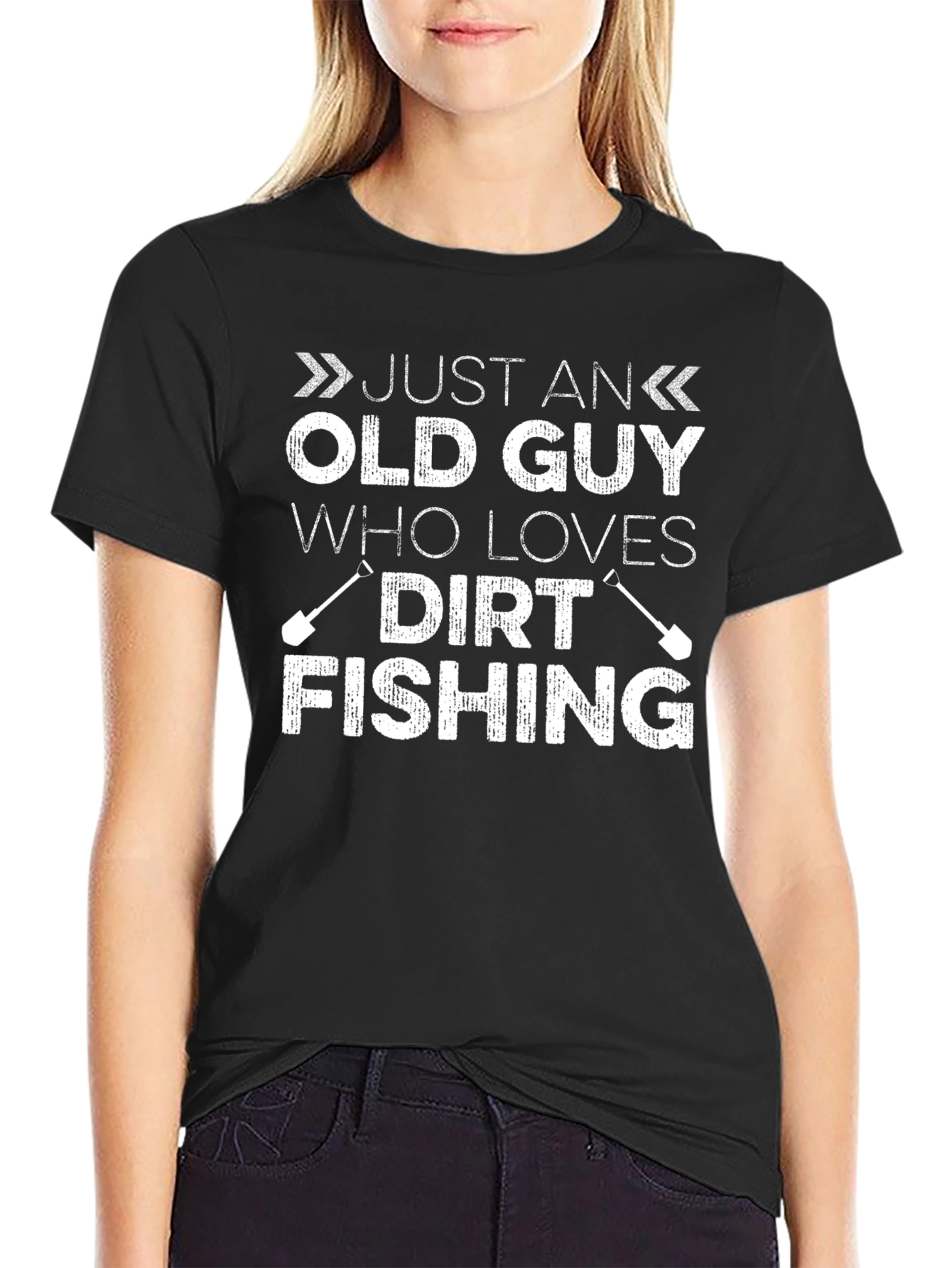 Funny Old Guy Dirt Fishing T-Shirt