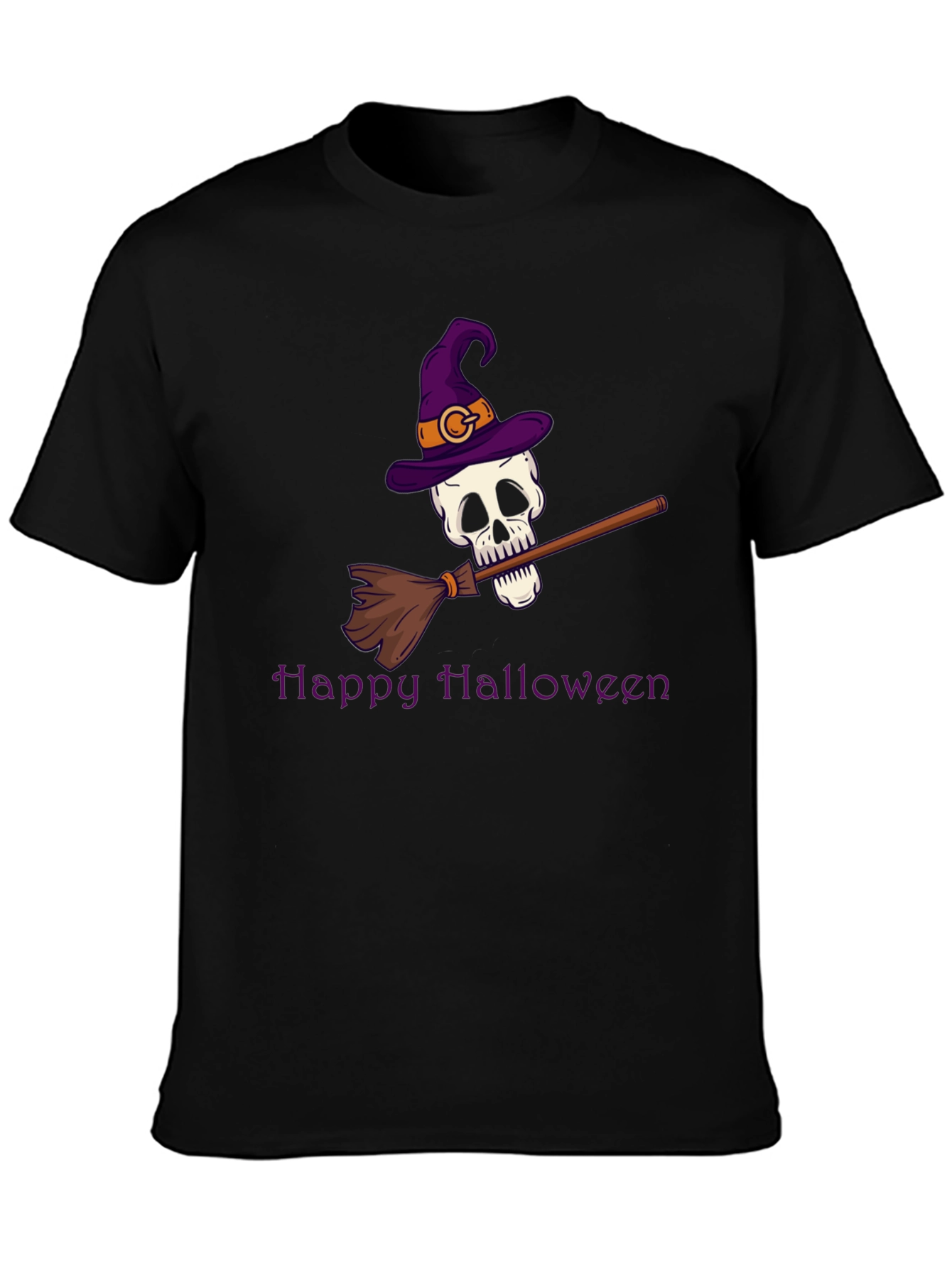 Happy Halloween Skull Witch T-Shirt