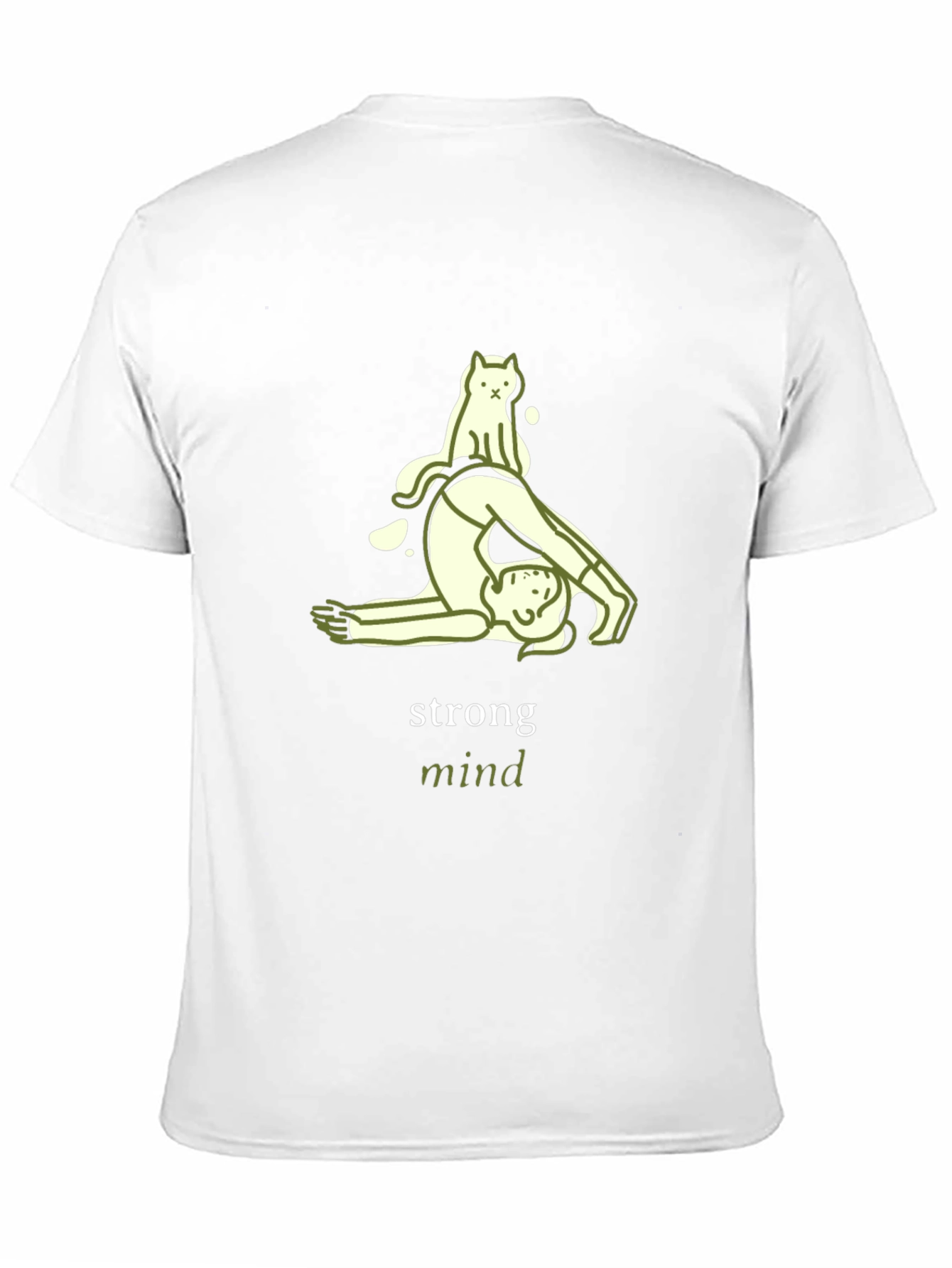 Strong Mind Yoga Cat T-Shirt