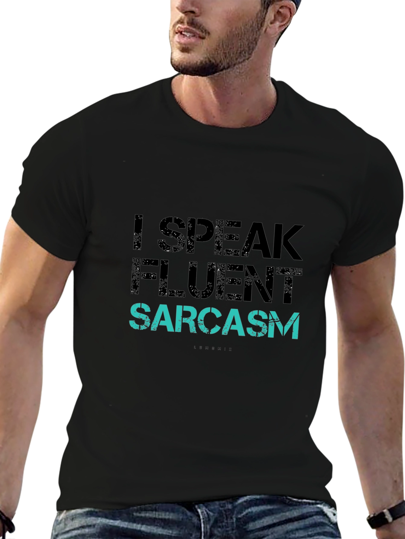 Funny I Speak Fluent Sarcasm Graphic T-Shirt