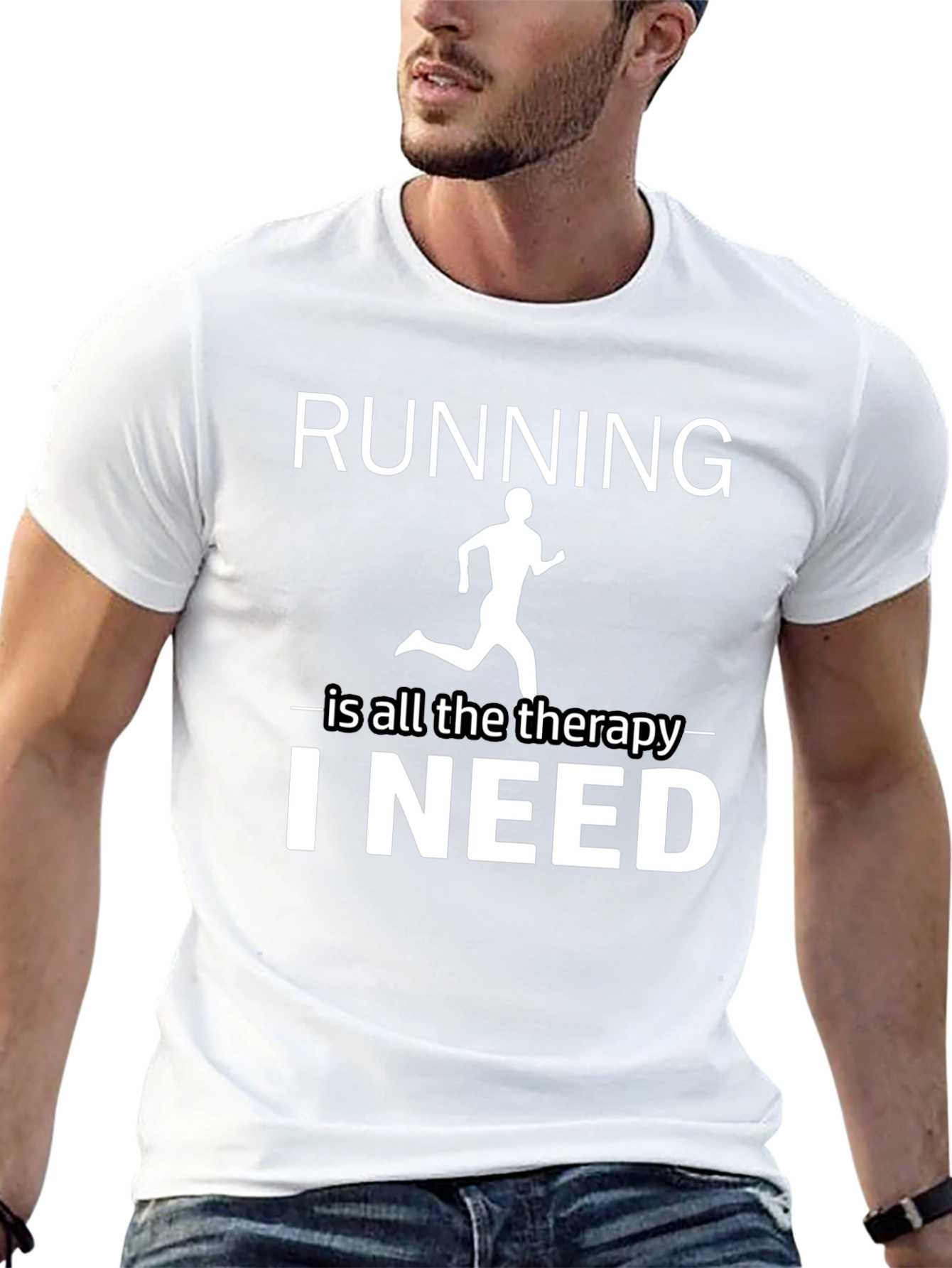 Running is Therapy T-Shirt - Unisex Athletic Apparel