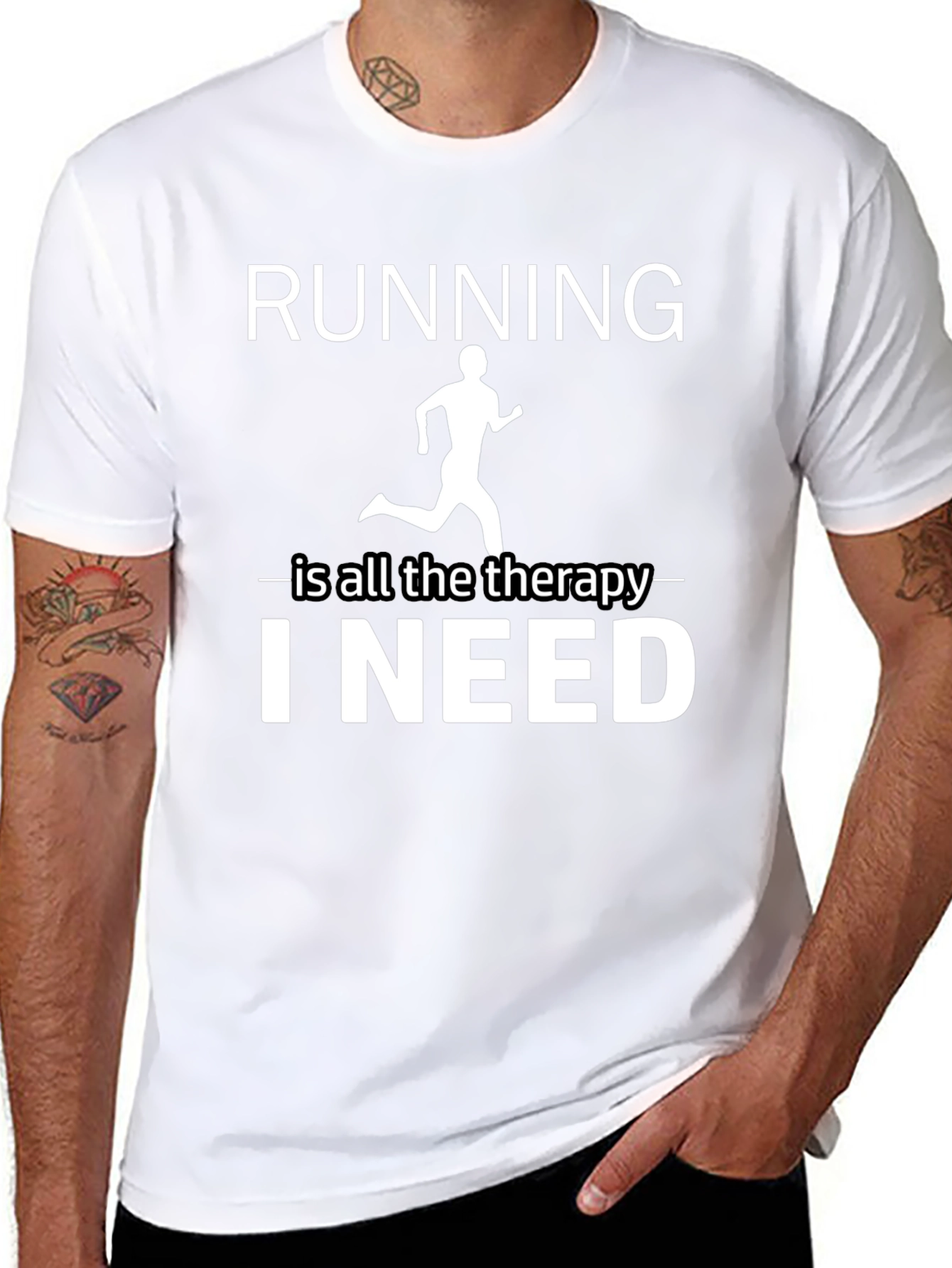 Running is Therapy T-Shirt - Unisex Athletic Apparel