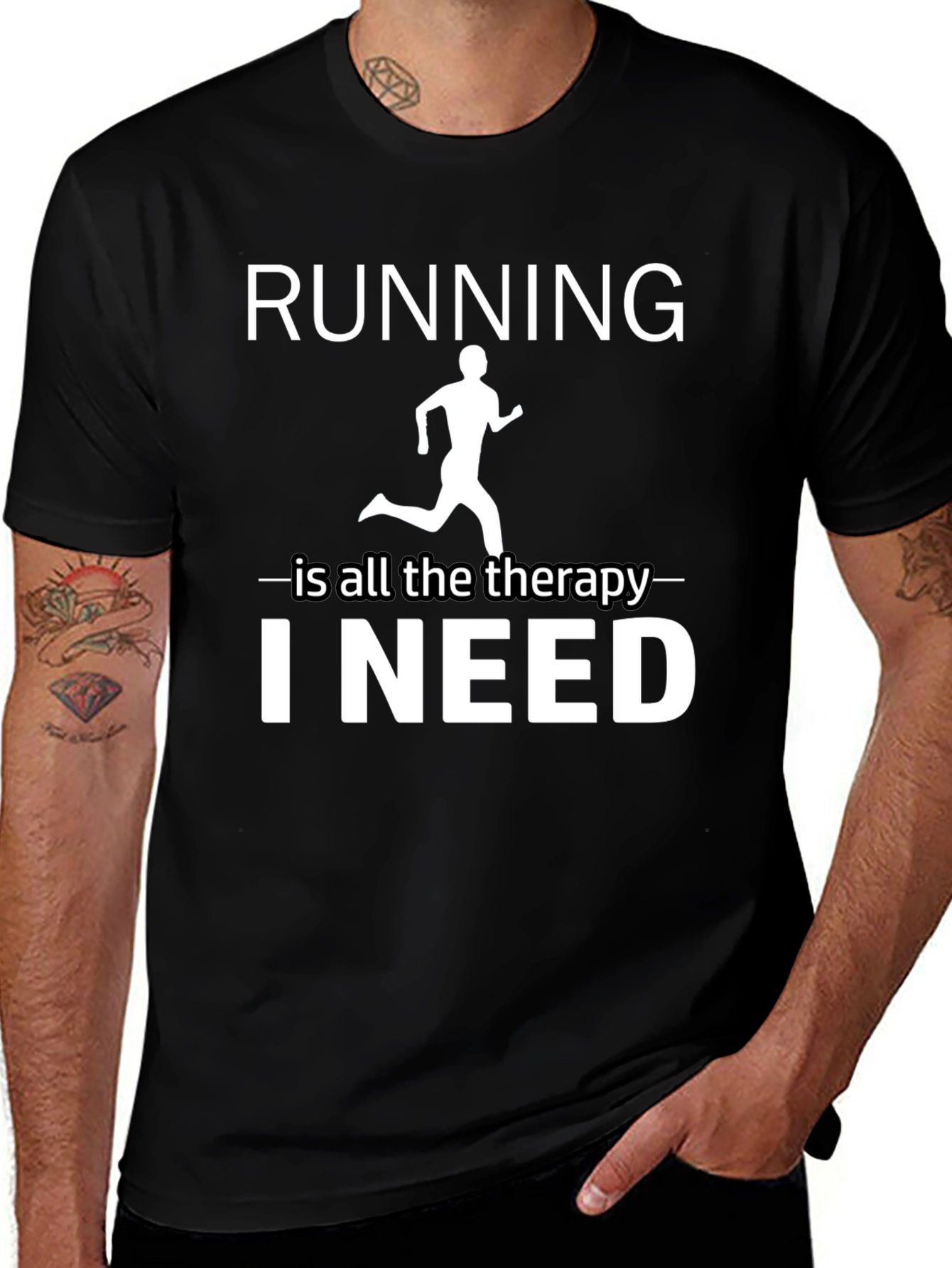 Running is Therapy T-Shirt - Unisex Athletic Apparel
