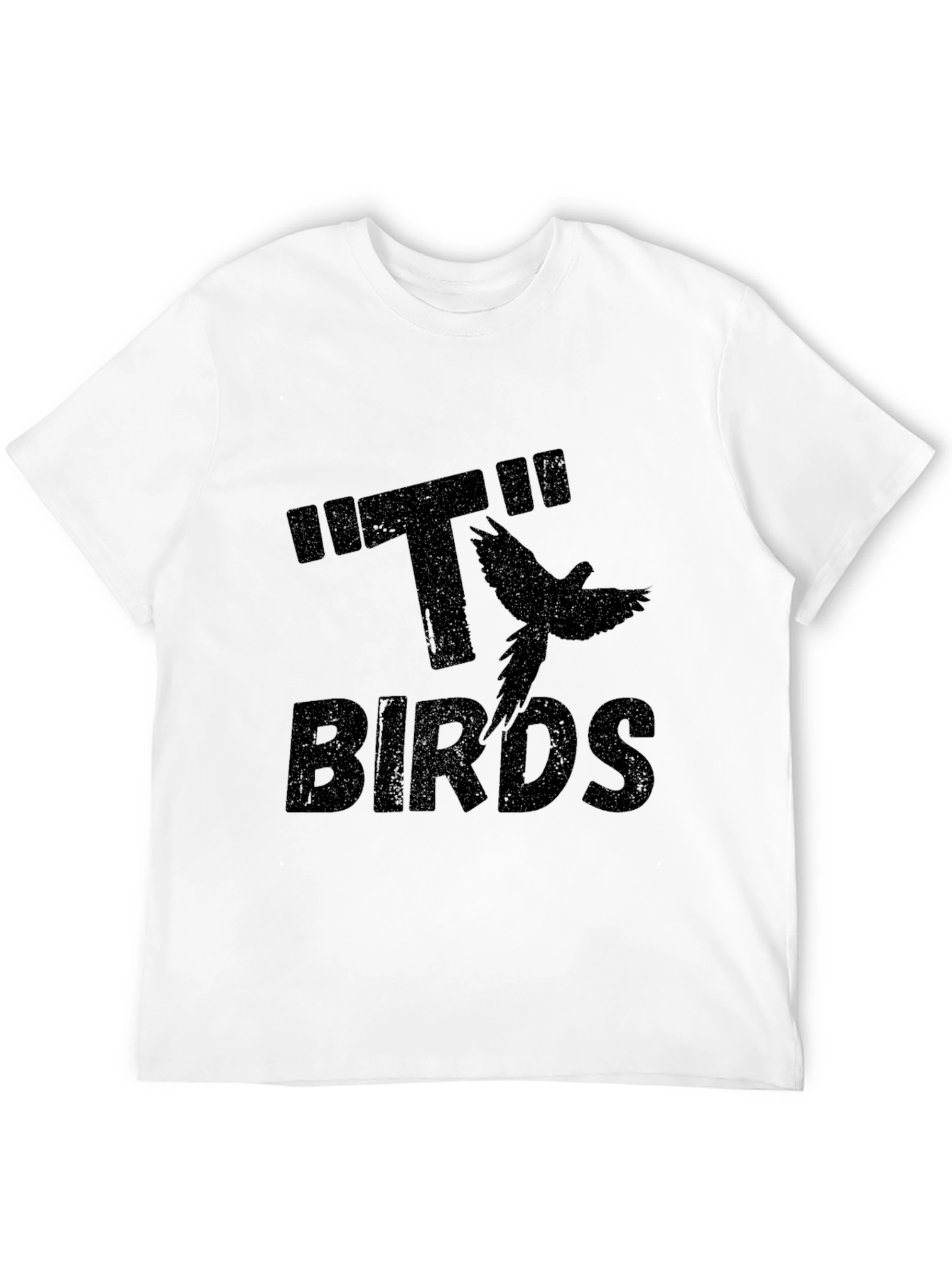 Birds Graphic T-Shirt - Black