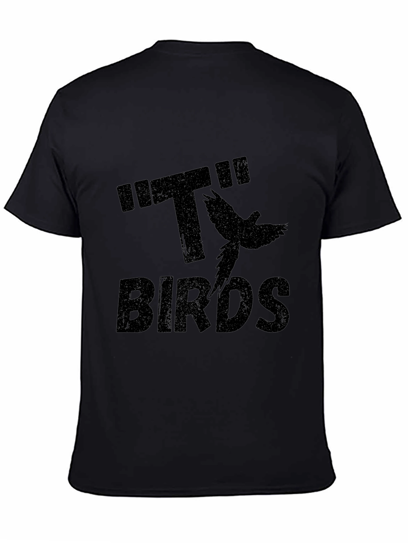 Birds Graphic T-Shirt - Black