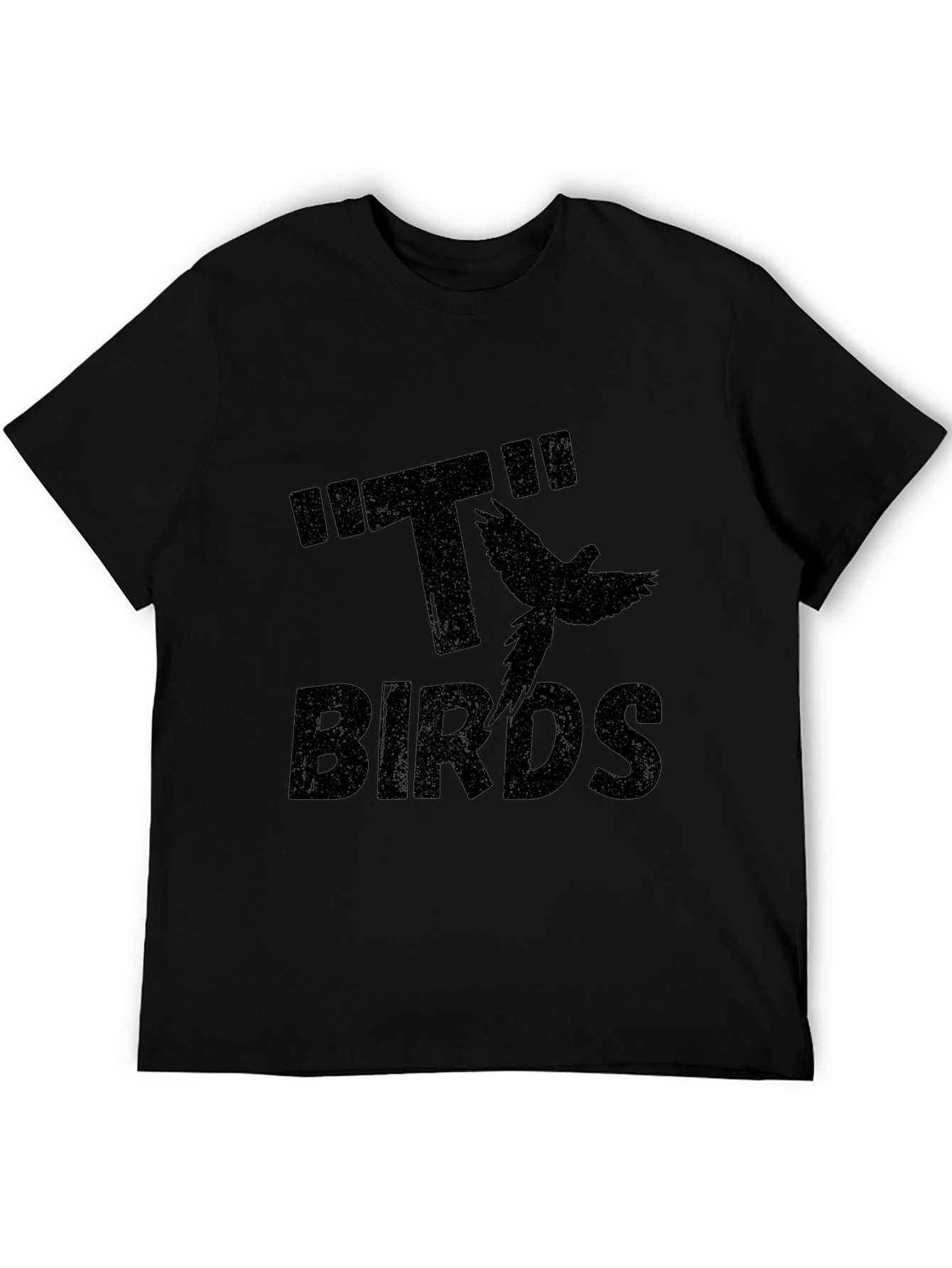 Birds Graphic T-Shirt - Black