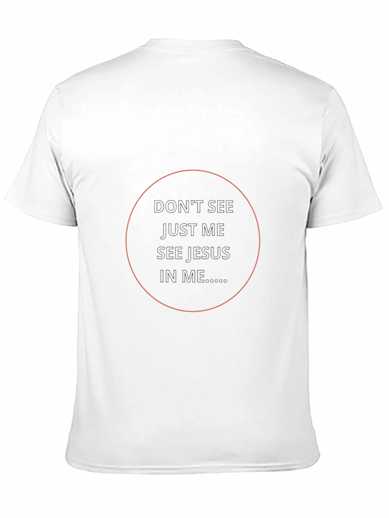 Faith-Inspired Black T-Shirt: See Jesus In Me