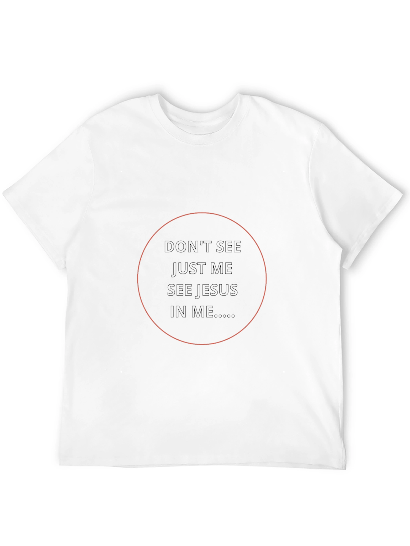 Faith-Inspired Black T-Shirt: See Jesus In Me