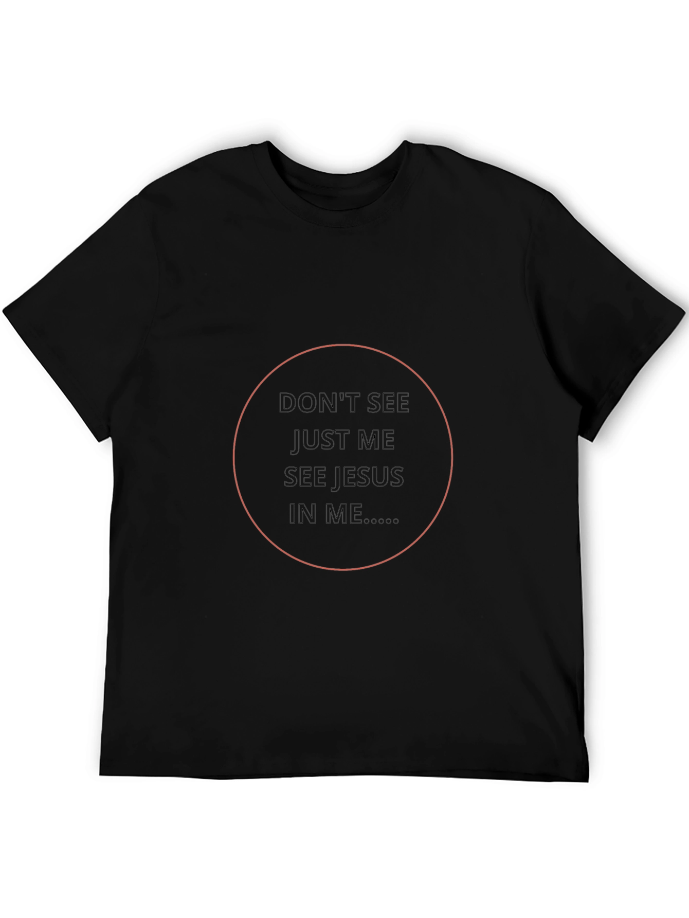 Faith-Inspired Black T-Shirt: See Jesus In Me