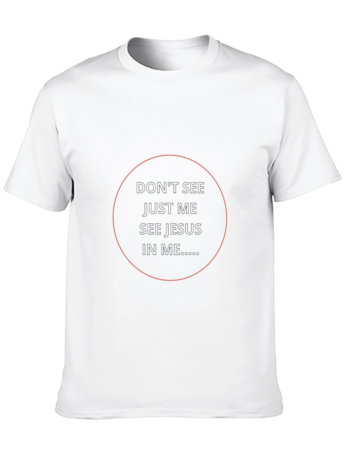 Faith-Inspired Black T-Shirt: See Jesus In Me