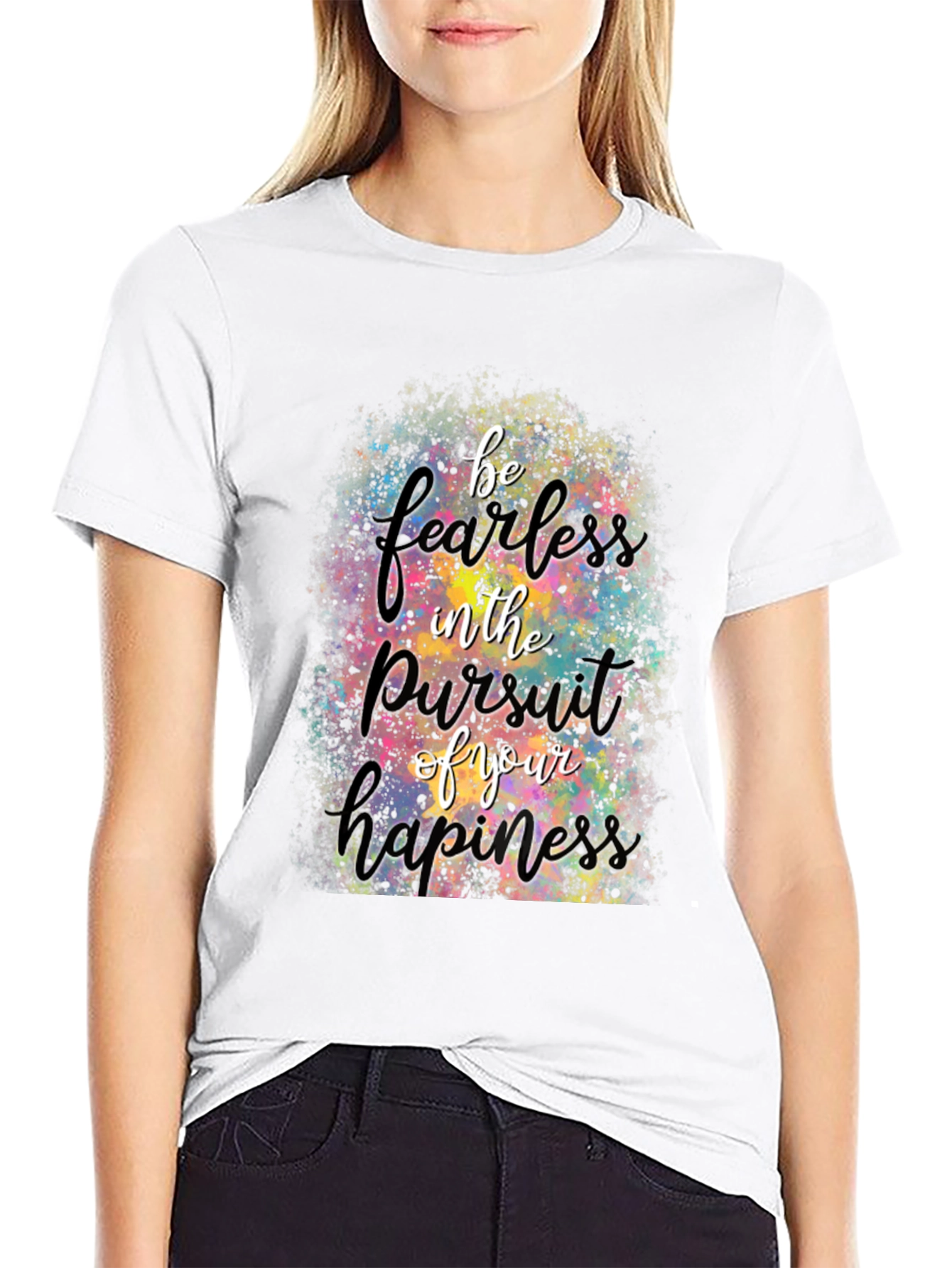 Fearless Happiness Graphic Tee - Premium Cotton