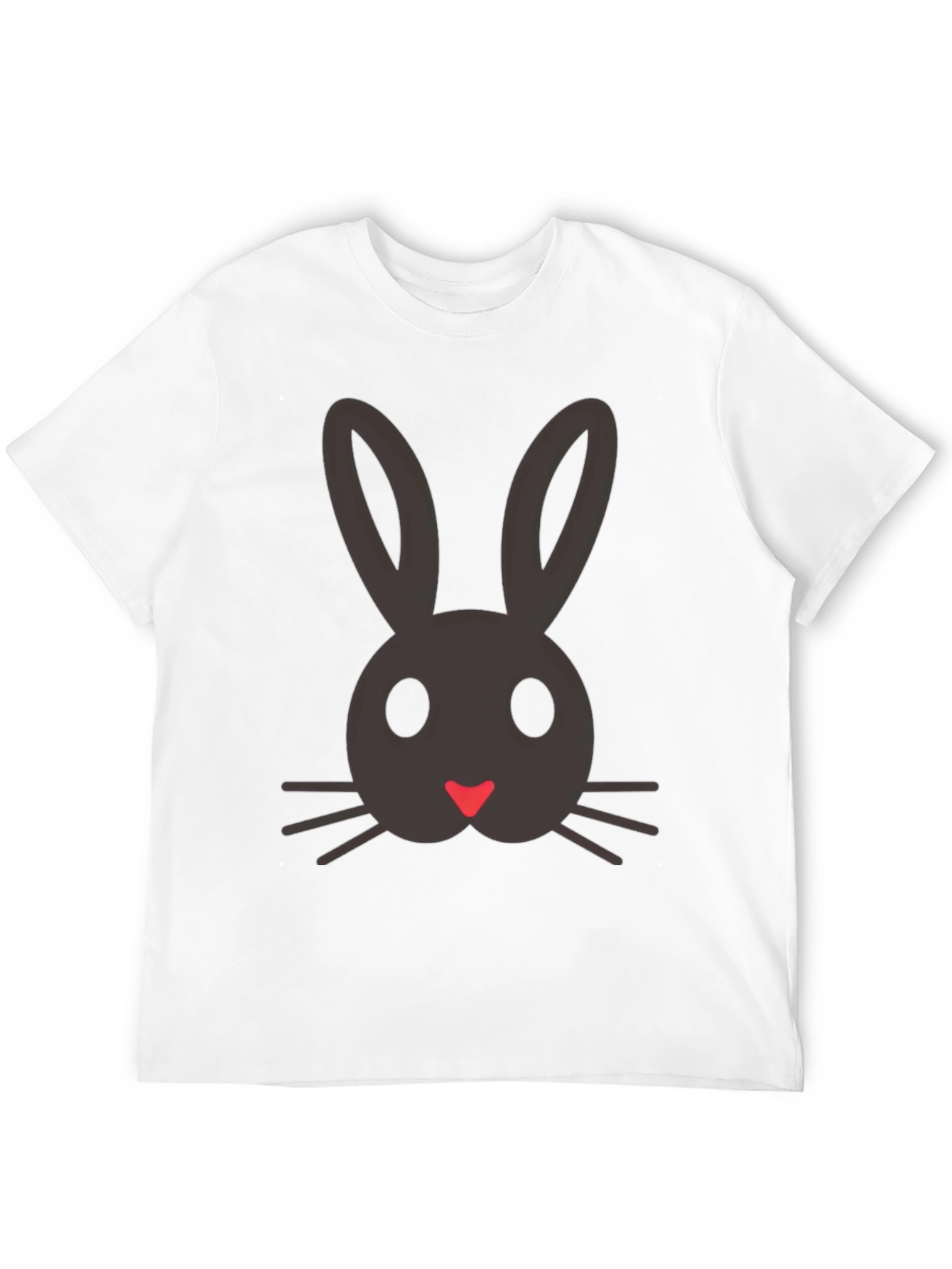 Bunny Face Graphic Tee - Cute Easter Shirt