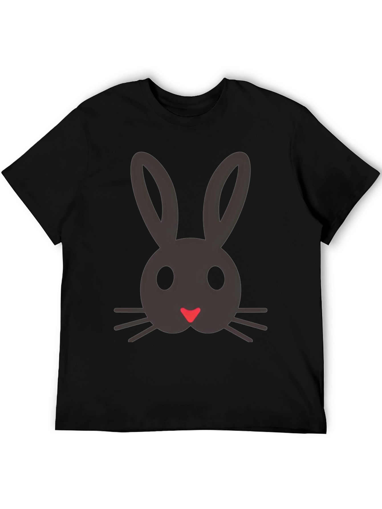 Bunny Face Graphic Tee - Cute Easter Shirt