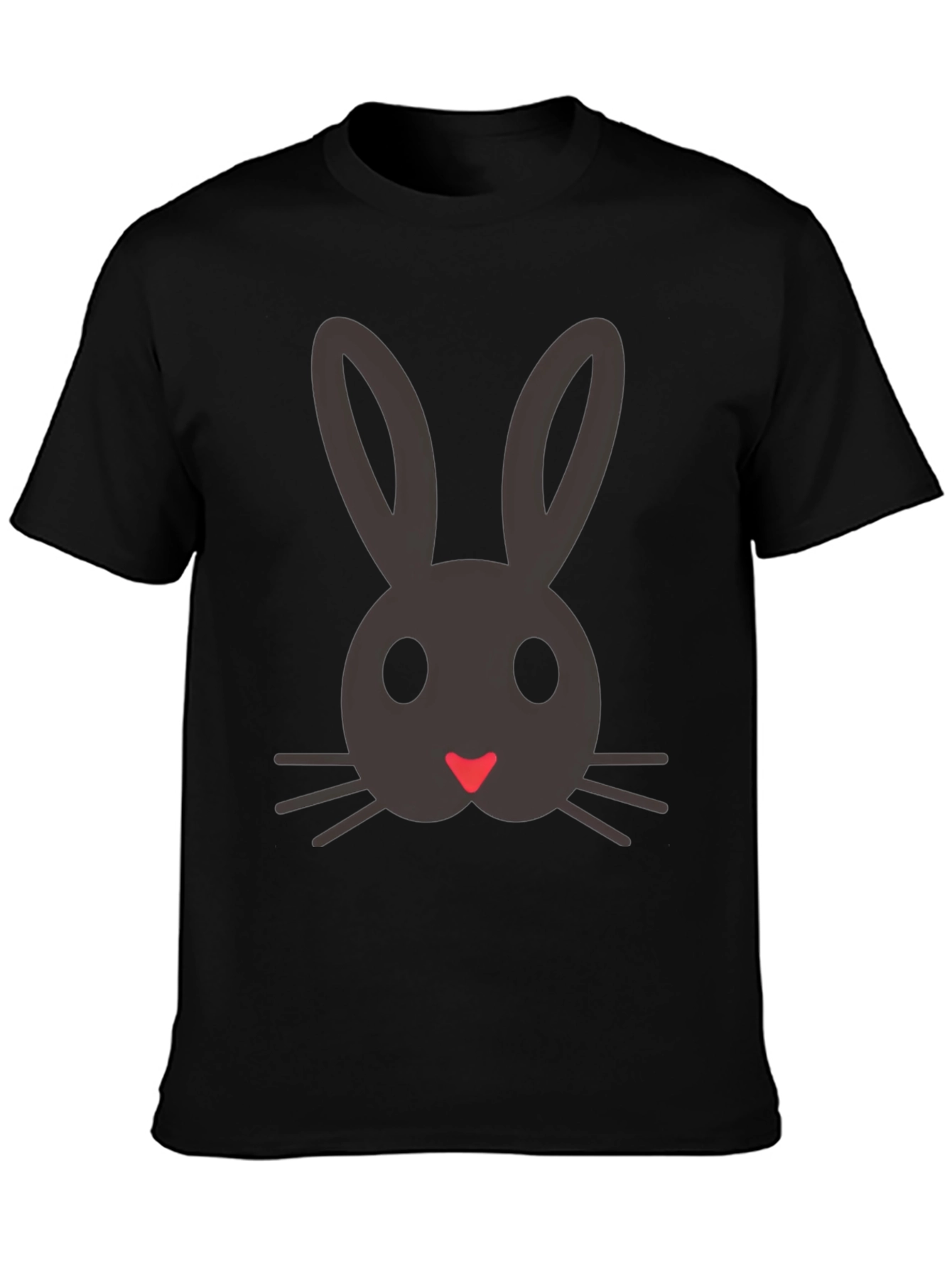 Bunny Face Graphic Tee - Cute Easter Shirt