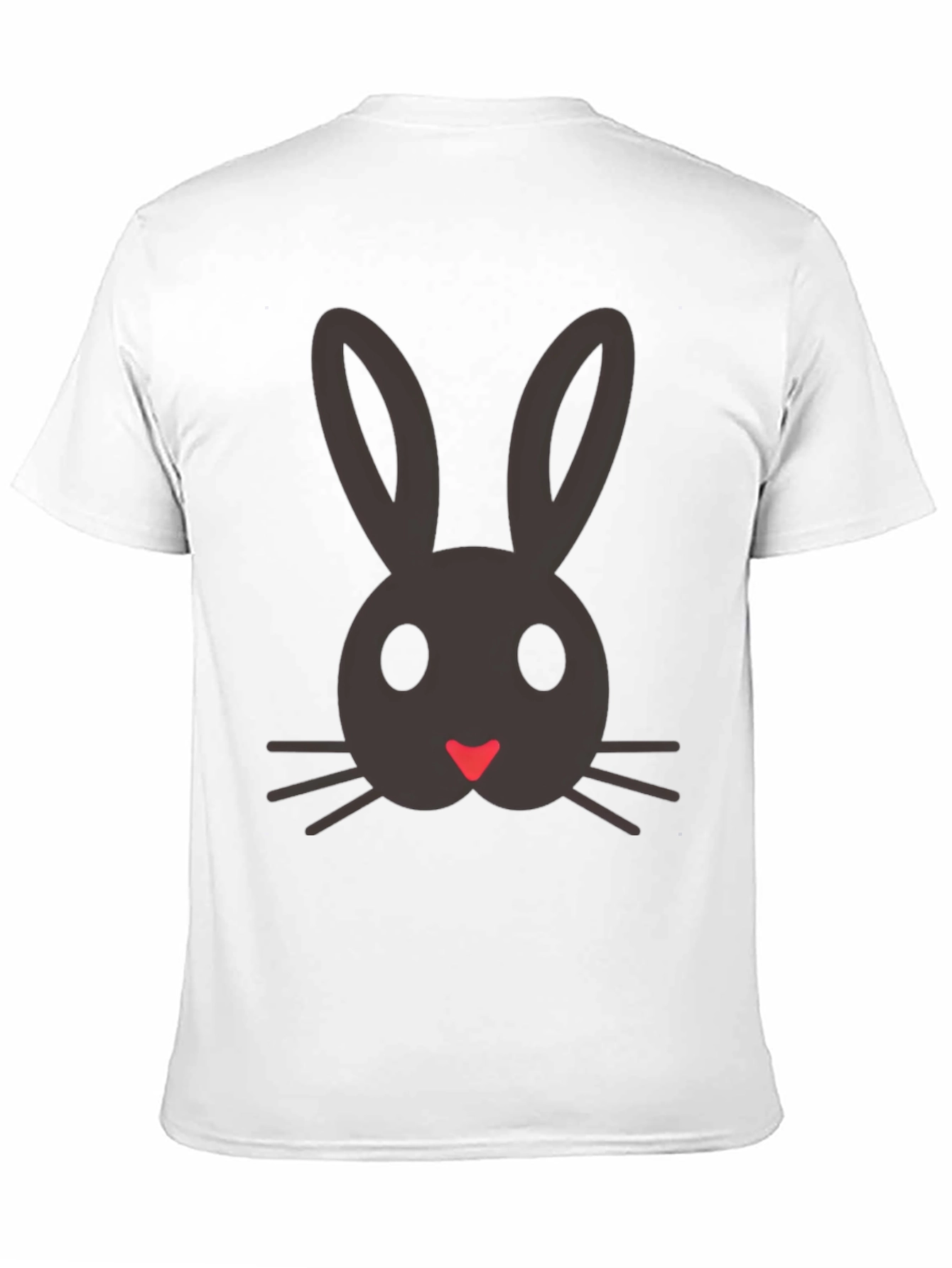 Bunny Face Graphic Tee - Cute Easter Shirt