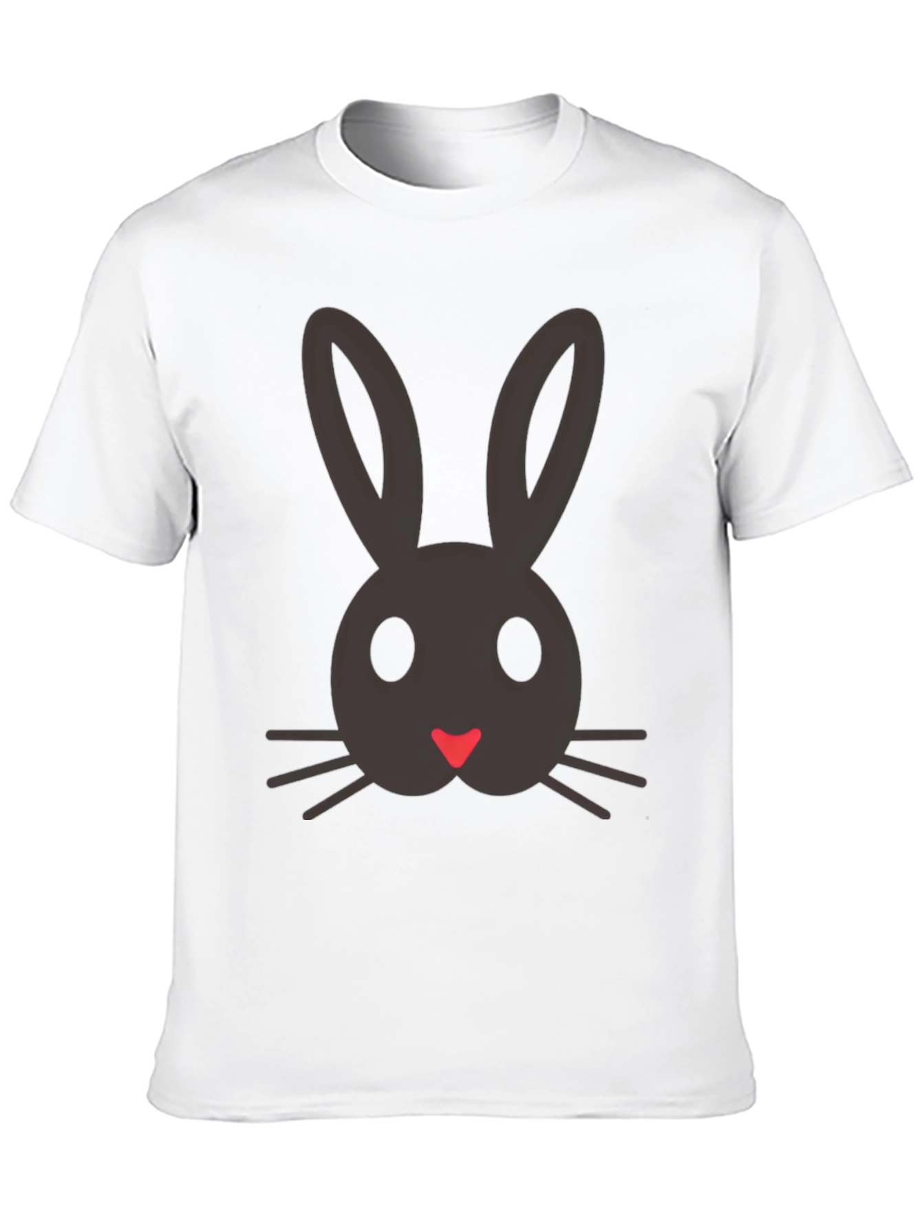 Bunny Face Graphic Tee - Cute Easter Shirt